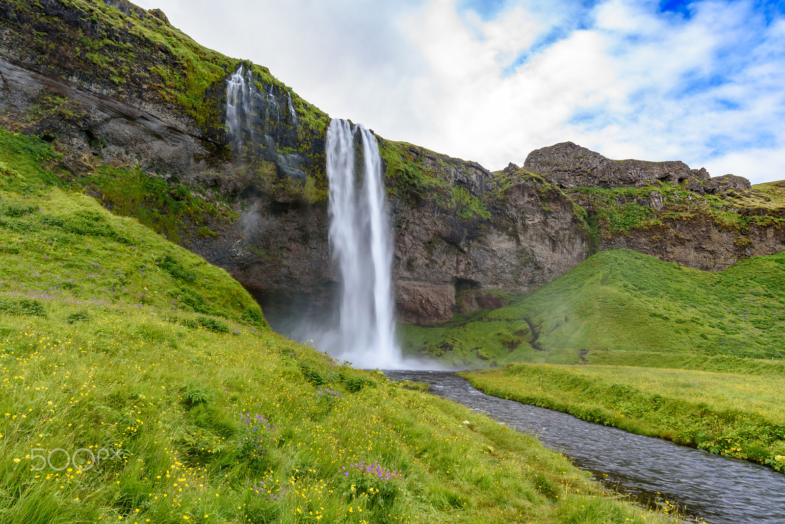 Nikon D750 + Nikon AF-S Nikkor 18-35mm F3.5-4.5G ED sample photo. Waterfall seljalandsfoss in summer, iceland photography