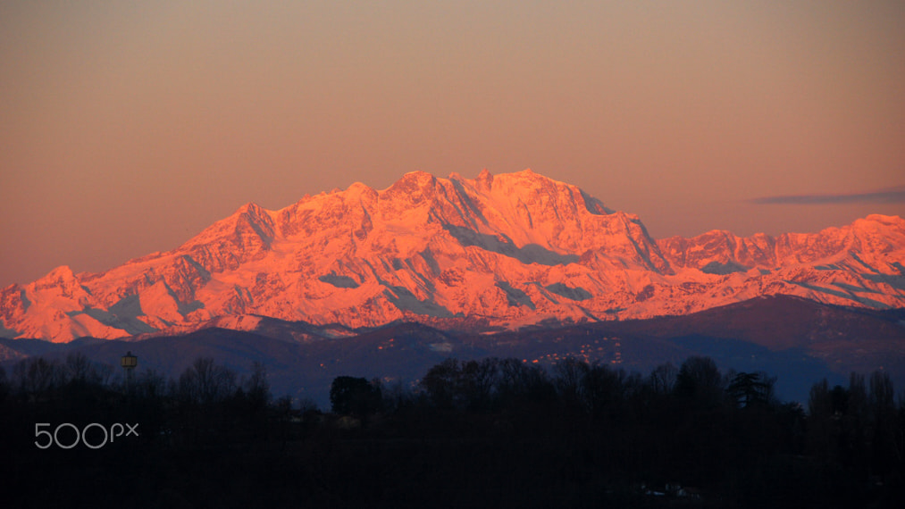 Nikon D80 sample photo. Monte rosa all'alba photography
