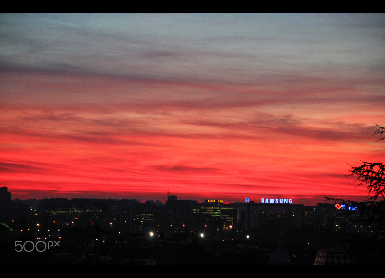 Canon EF-S 18-135mm F3.5-5.6 IS sample photo. Sunset in belgrade photography