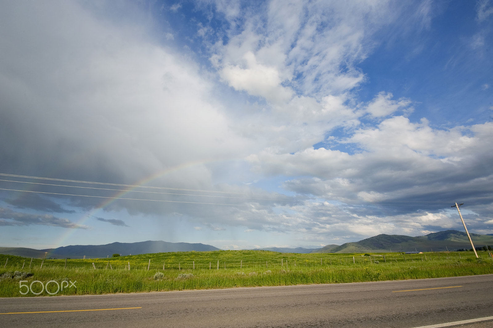 Nikon D700 + Sigma 12-24mm F4.5-5.6 II DG HSM sample photo. Montana rainbow photography