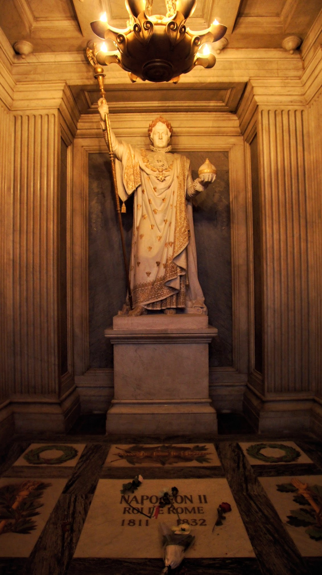 Les Invalides. Tomb of Napoleon II King of Rome. 