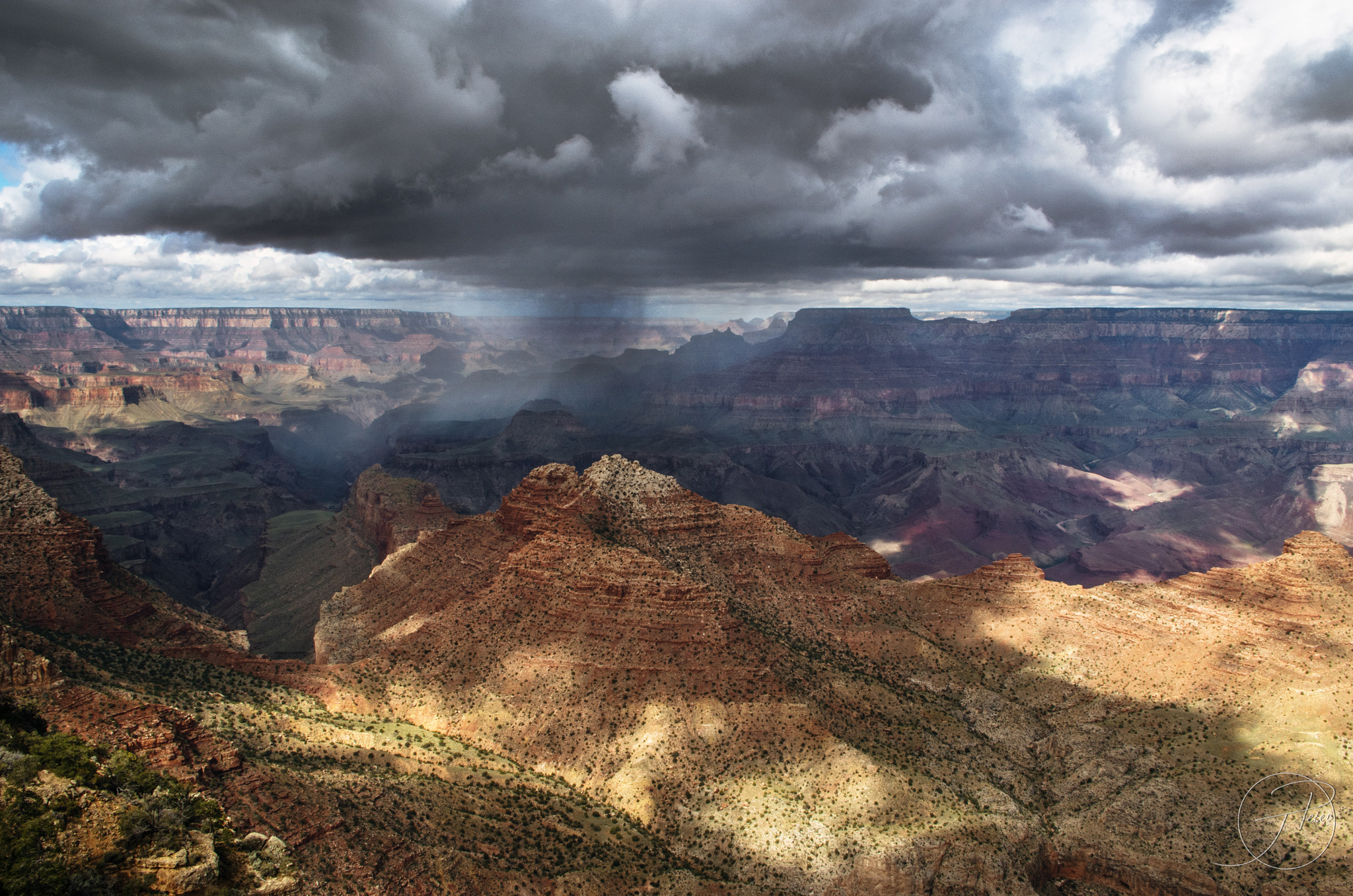 Pentax smc DA 18-55mm F3.5-5.6 AL WR sample photo. Storm at the grand canyon photography
