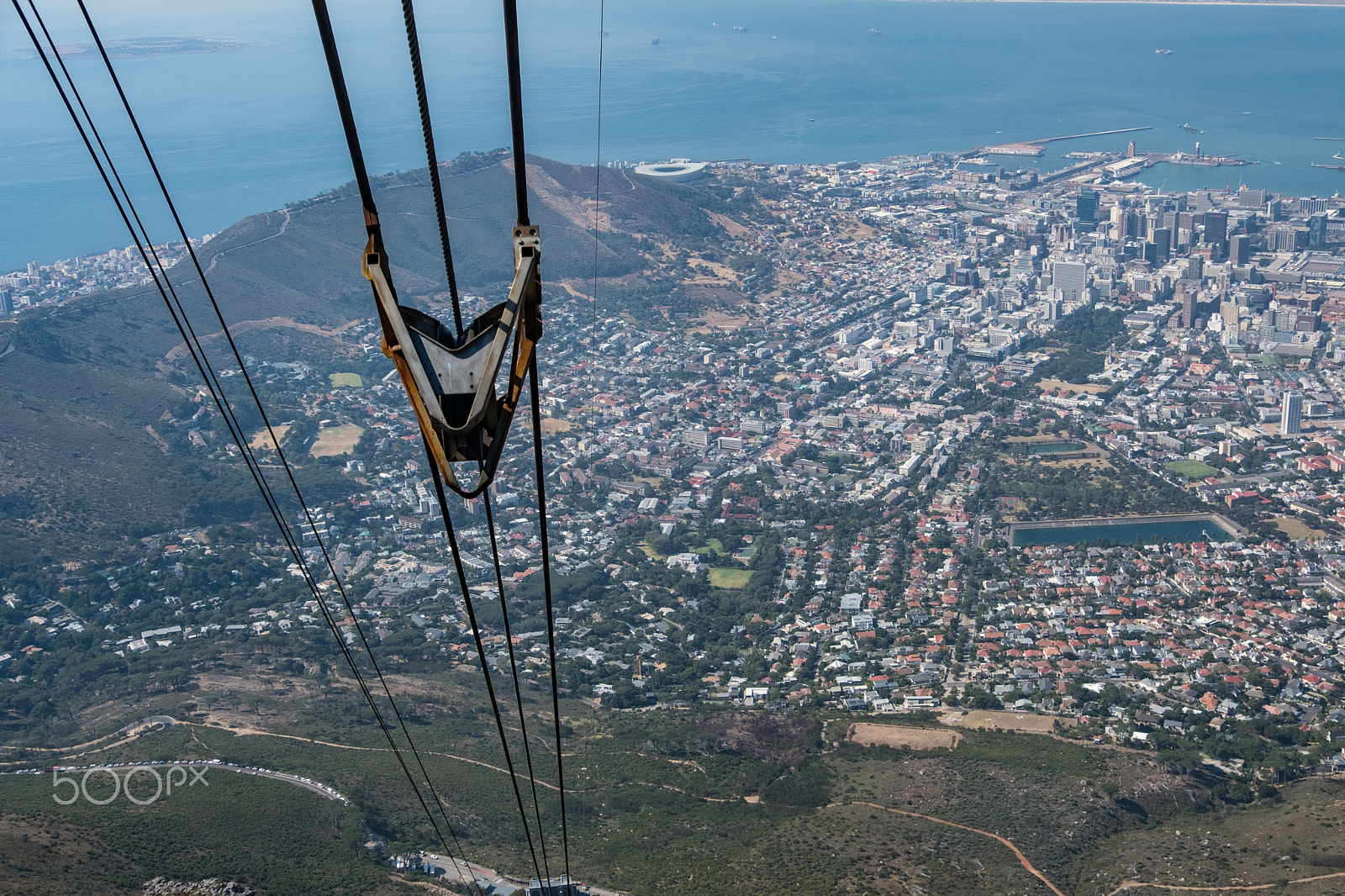 Fujifilm X-T2 sample photo. View from table mountain cable car photography