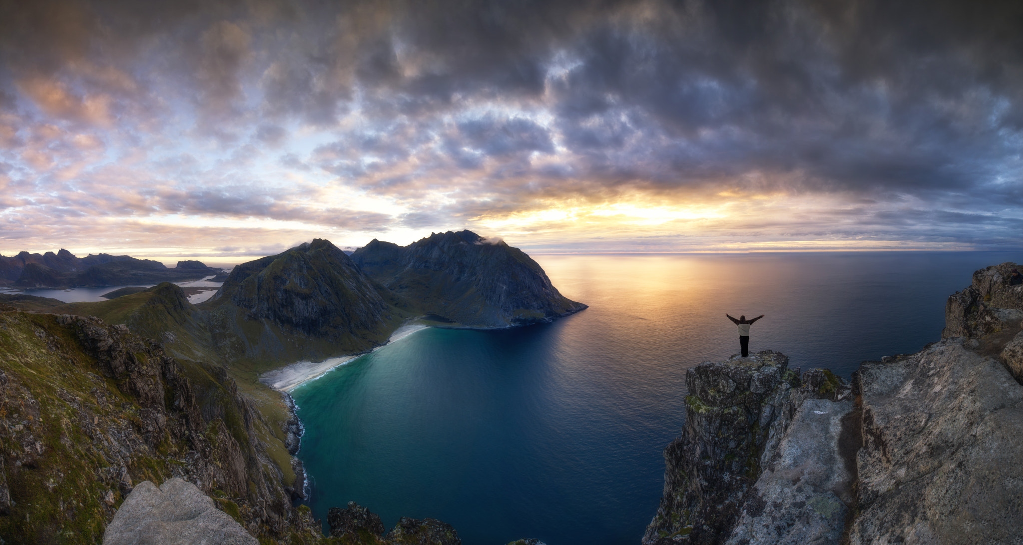 Sony a7R + Sony DT 50mm F1.8 SAM sample photo. Kvalvika beach photography