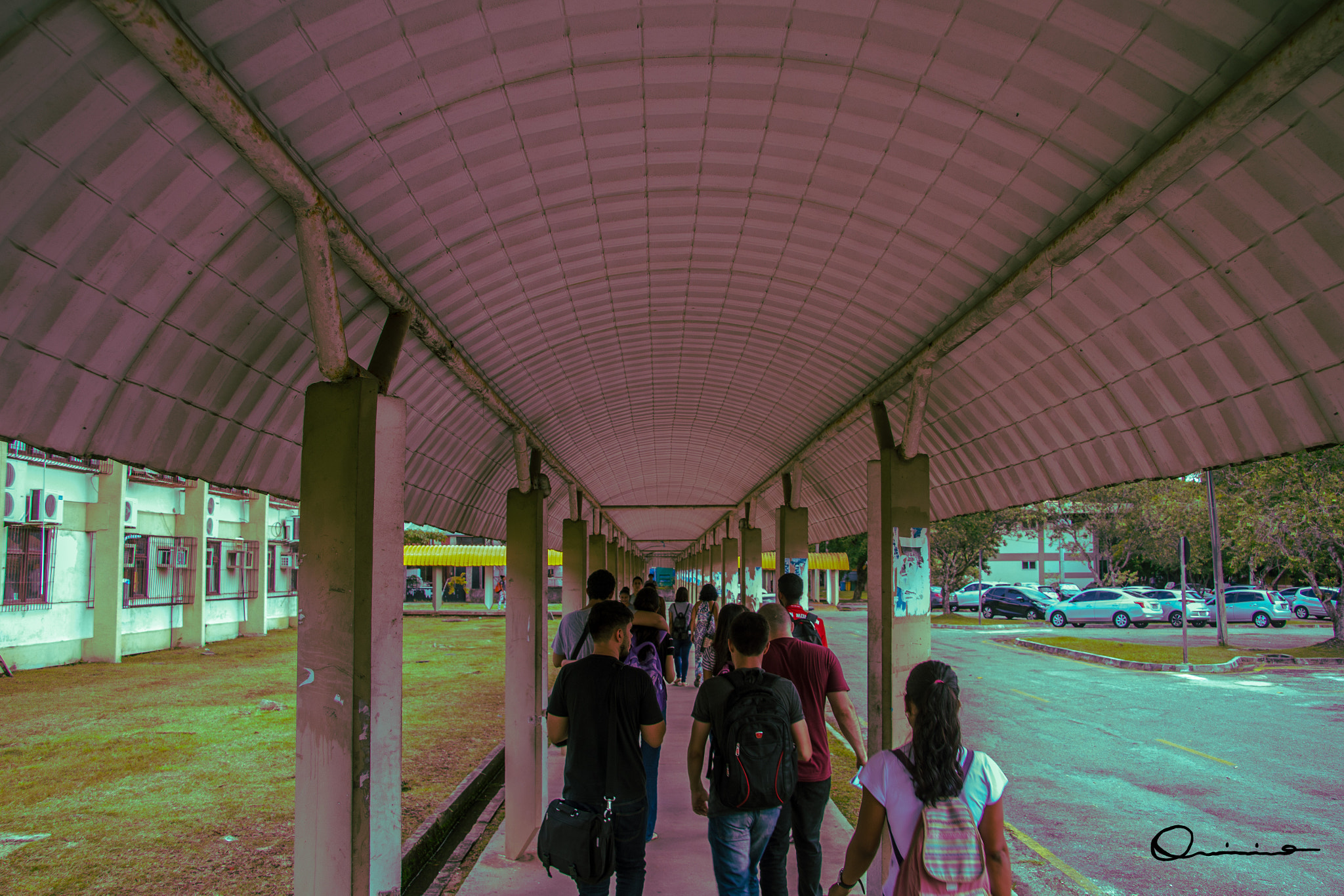 Canon EF-S 17-85mm F4-5.6 IS USM sample photo. School corridors photography
