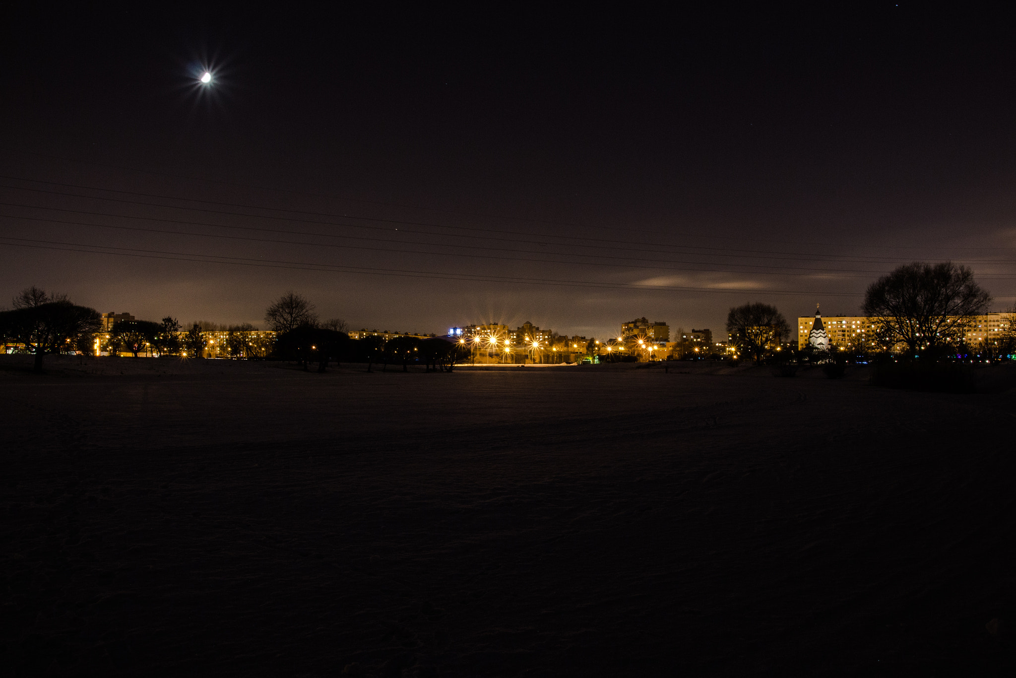 Tamron SP AF 17-50mm F2.8 XR Di II LD Aspherical (IF) sample photo. City lights photography