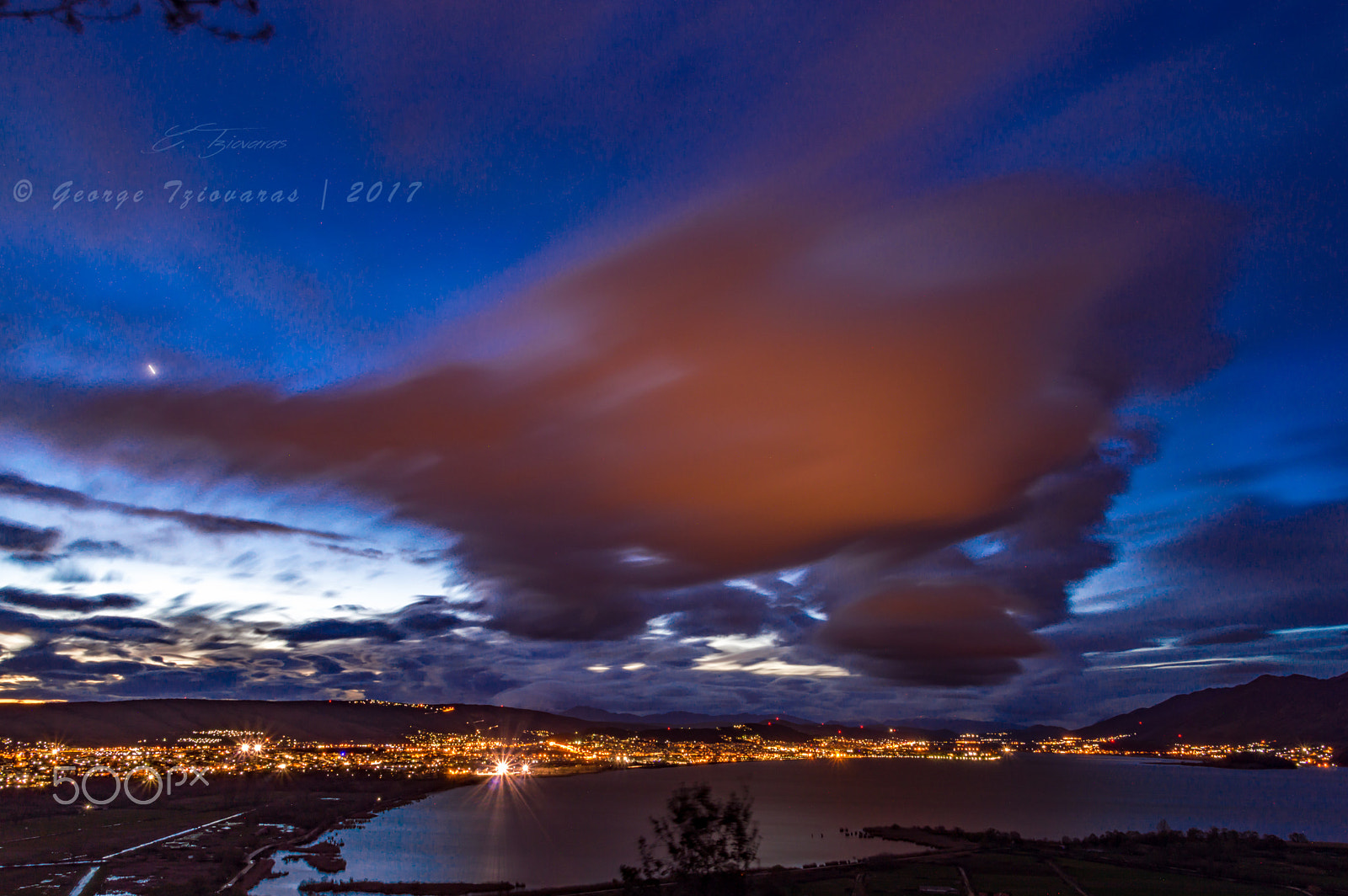 Nikon D3200 sample photo. Lake pamvotida panorama, ioannina, greece photography