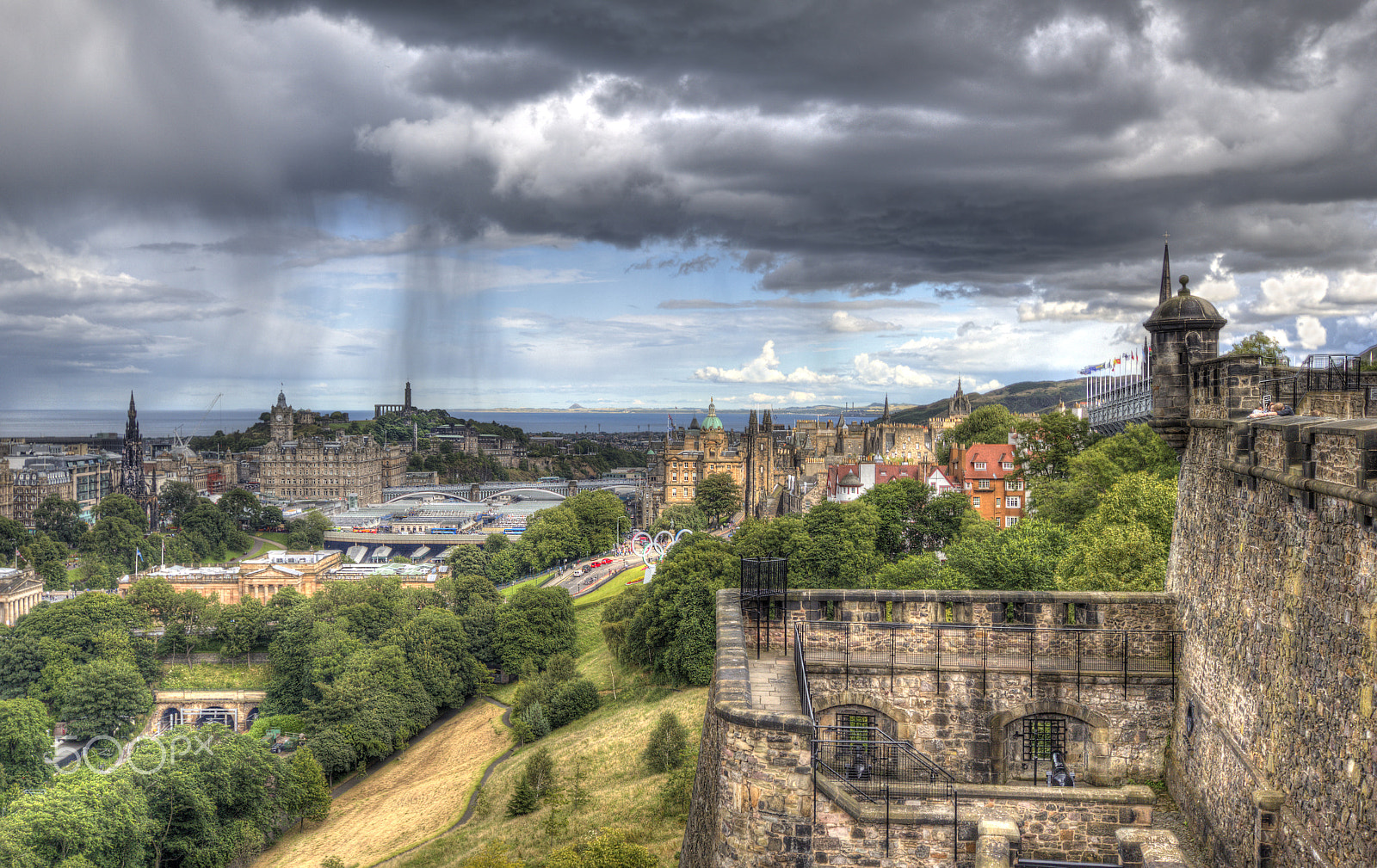 Canon EF-S 10-22mm F3.5-4.5 USM sample photo. Showers above edinburgh photography