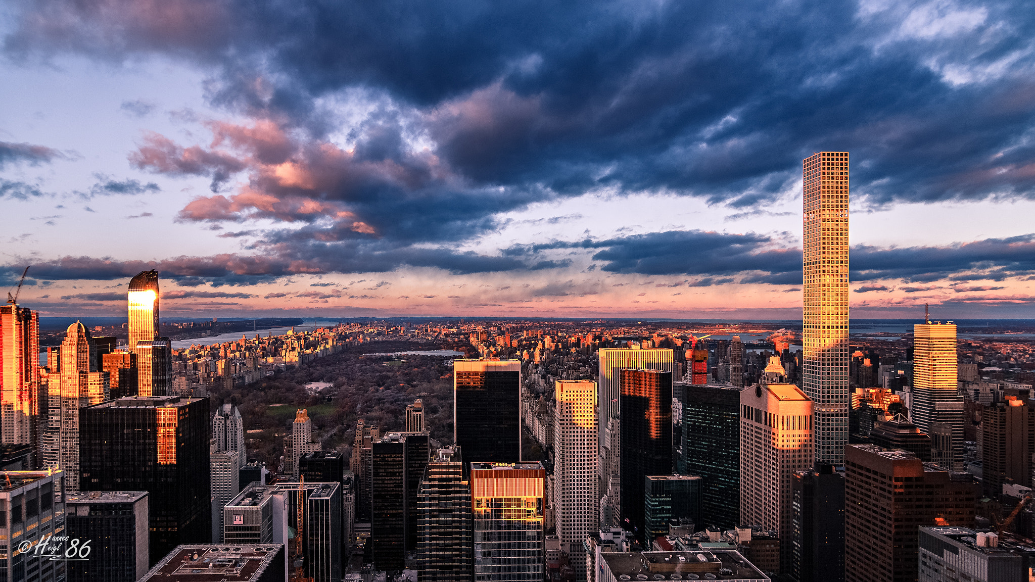 Canon EOS 650D (EOS Rebel T4i / EOS Kiss X6i) sample photo. Sunset new york - central park - top of the rock photography