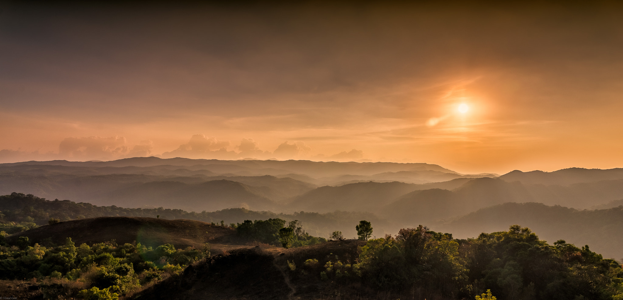 Nikon D600 + Sigma 24-70mm F2.8 EX DG HSM sample photo. Madikeri sunset photography