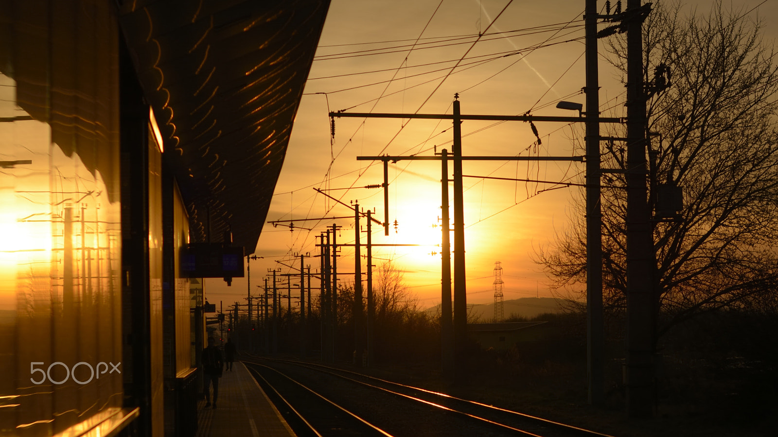 Nikon D7100 + Nikon AF-S Nikkor 50mm F1.4G sample photo. Sunset in deutsch wagram photography