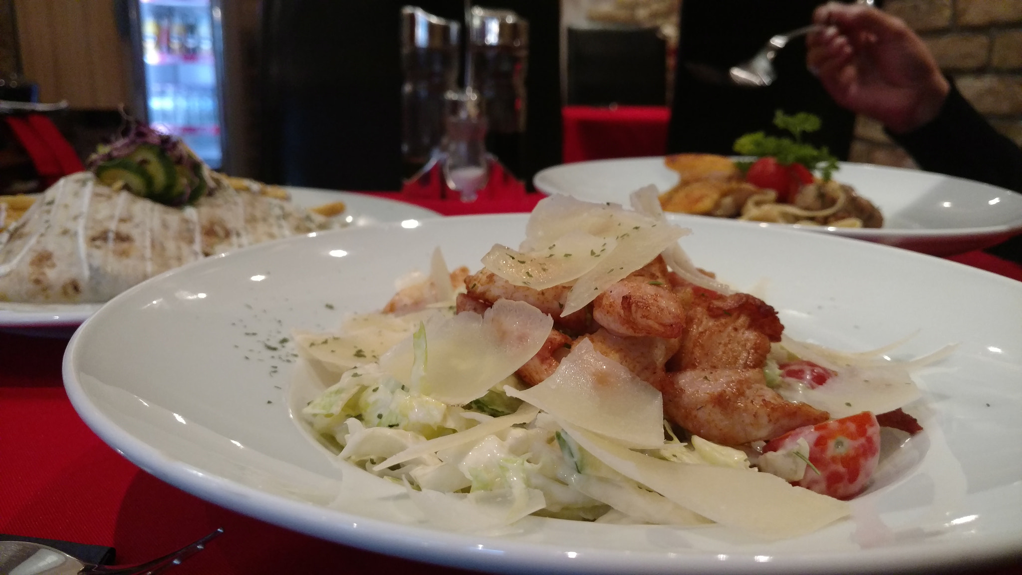 Motorola Moto X Style sample photo. Chicken caesar salad photography