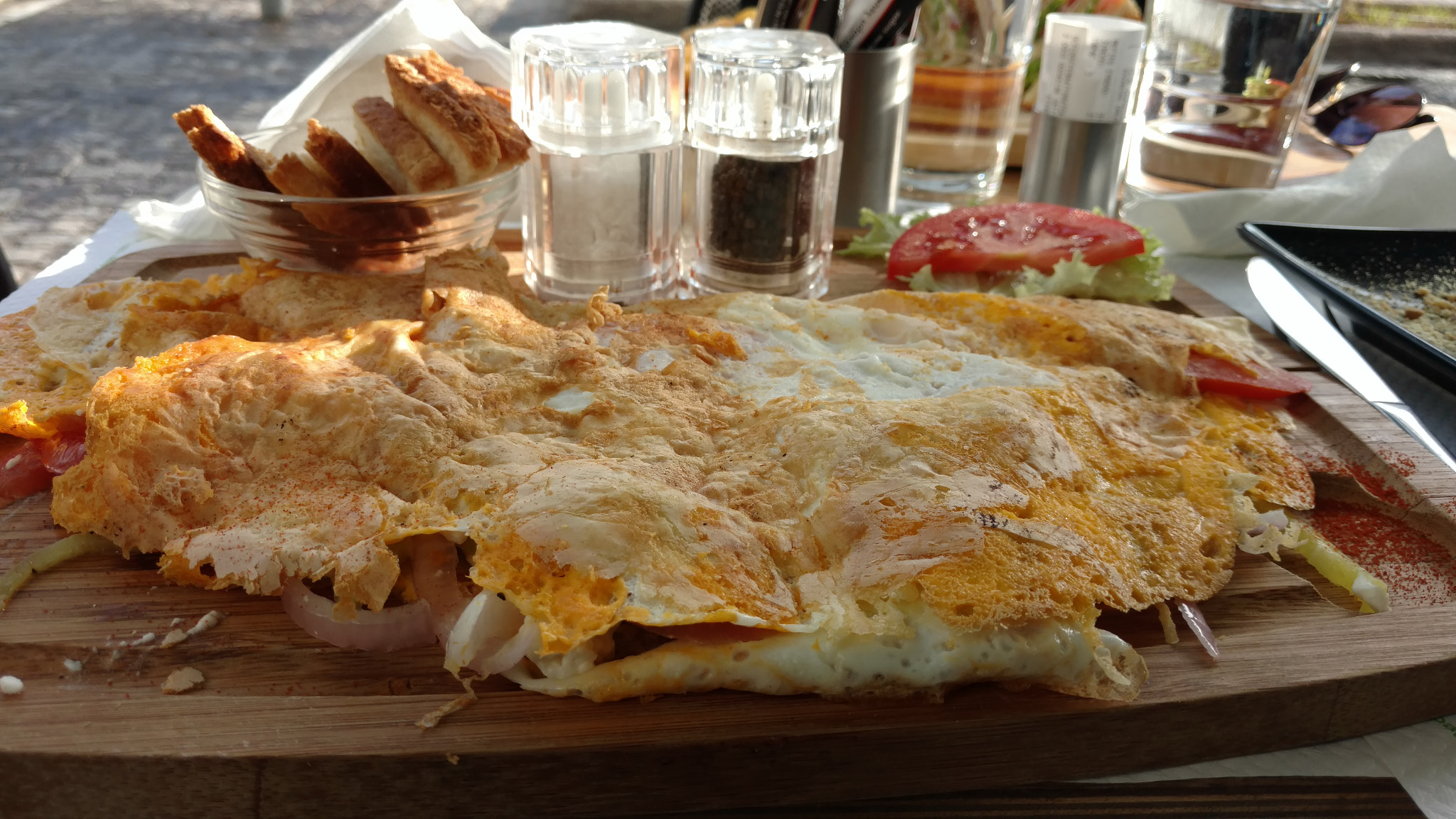 Motorola Moto X Style sample photo. Breakfast in a greek cafe photography