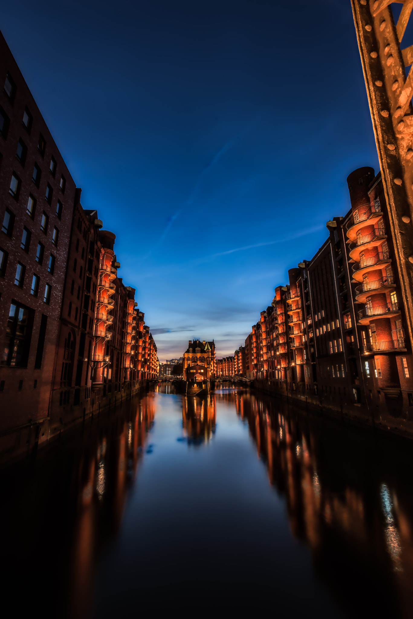 Nikon D800 + Tamron SP 15-30mm F2.8 Di VC USD sample photo. The water castle of the speicherstadt at hamburg photography