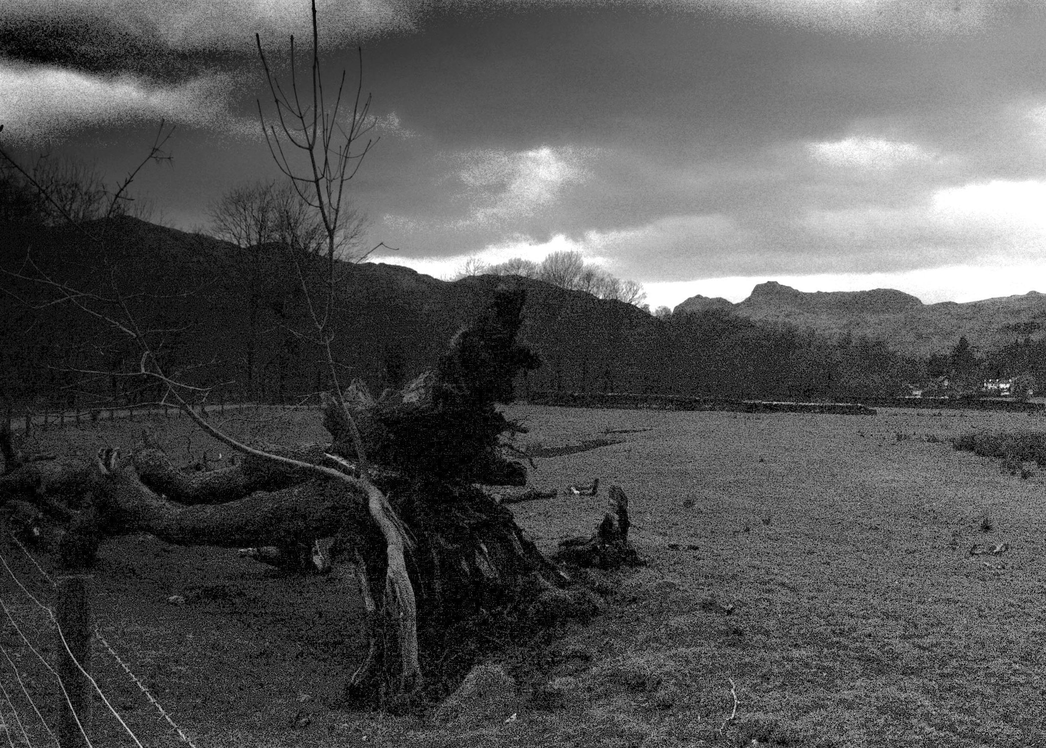 Nikon D70s sample photo. Langdale pikes from near elterwater photography