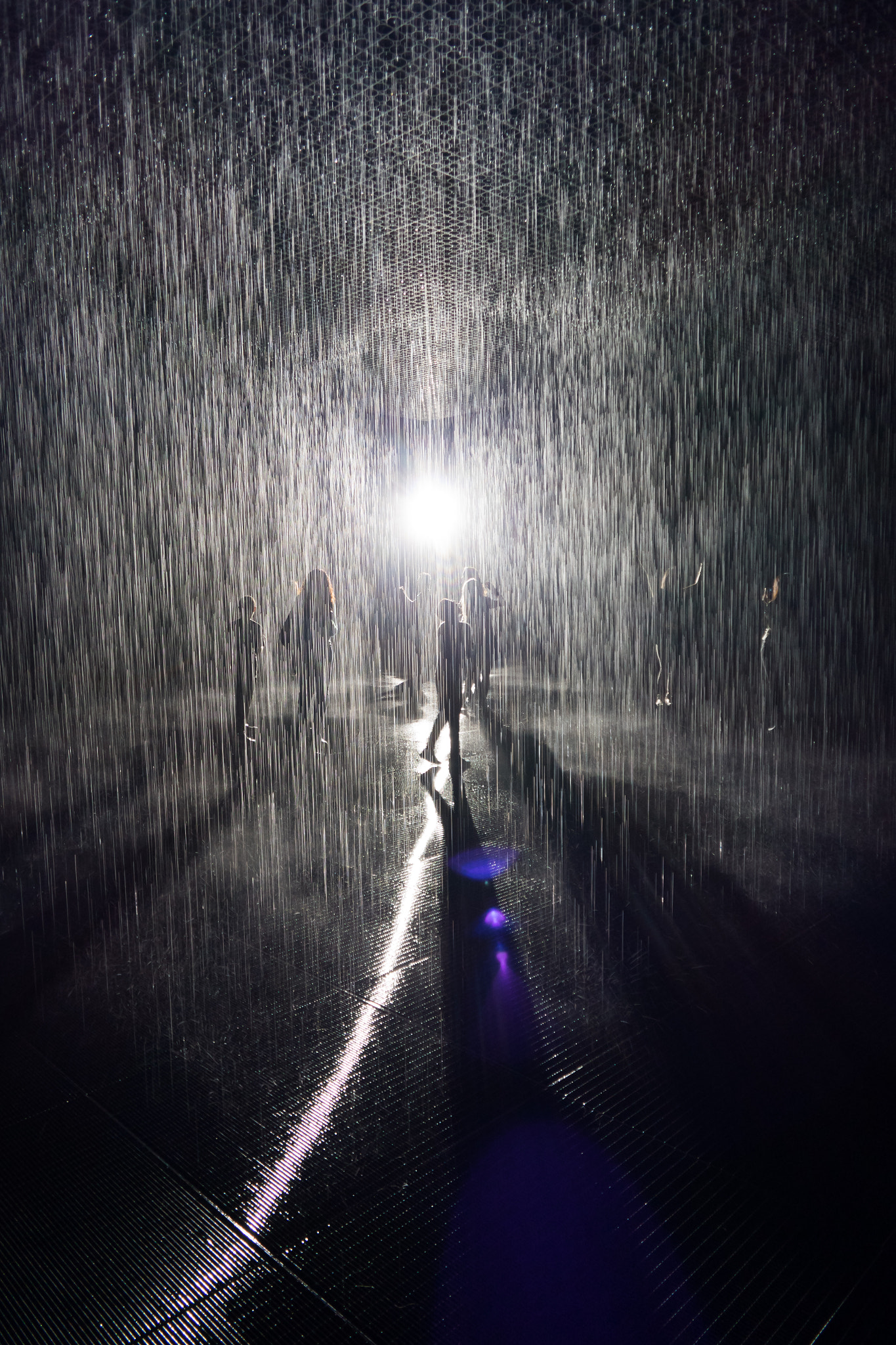Samsung NX mini sample photo. "rain room" or "obvious picture of art installation"  (copyright infringement; mach iv) photography