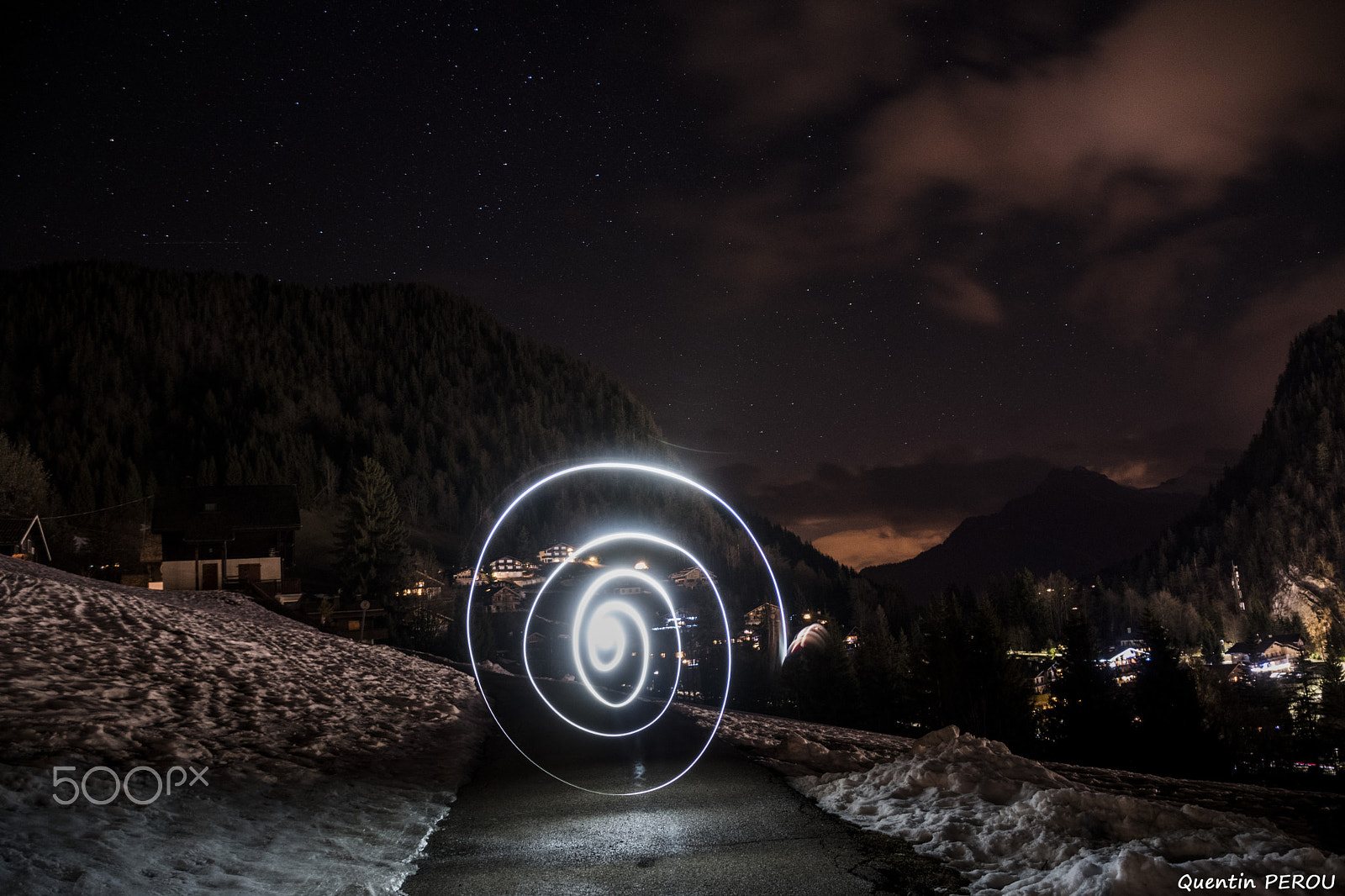 Nikon D5500 sample photo. Snow spiral photography