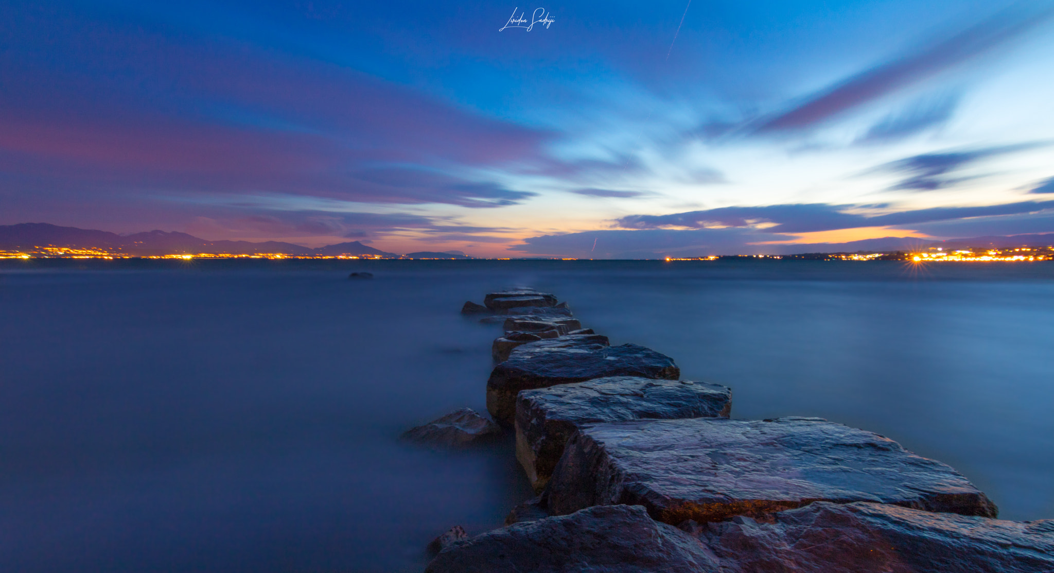 Canon EOS 750D (EOS Rebel T6i / EOS Kiss X8i) sample photo. Sunset above the lake photography