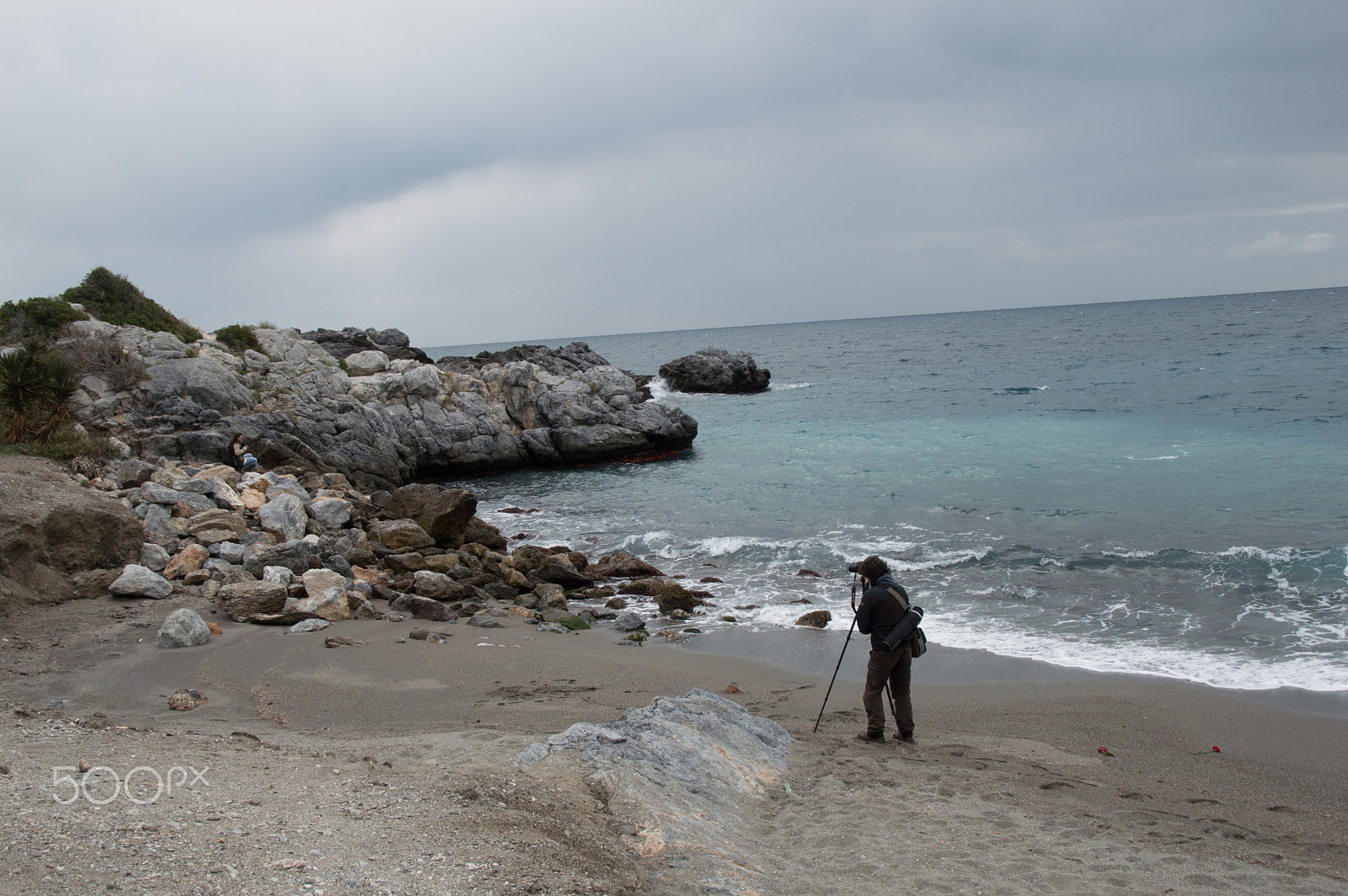 Sigma 17-50mm F2.8 EX DC OS HSM sample photo. Photographer on the beach photography