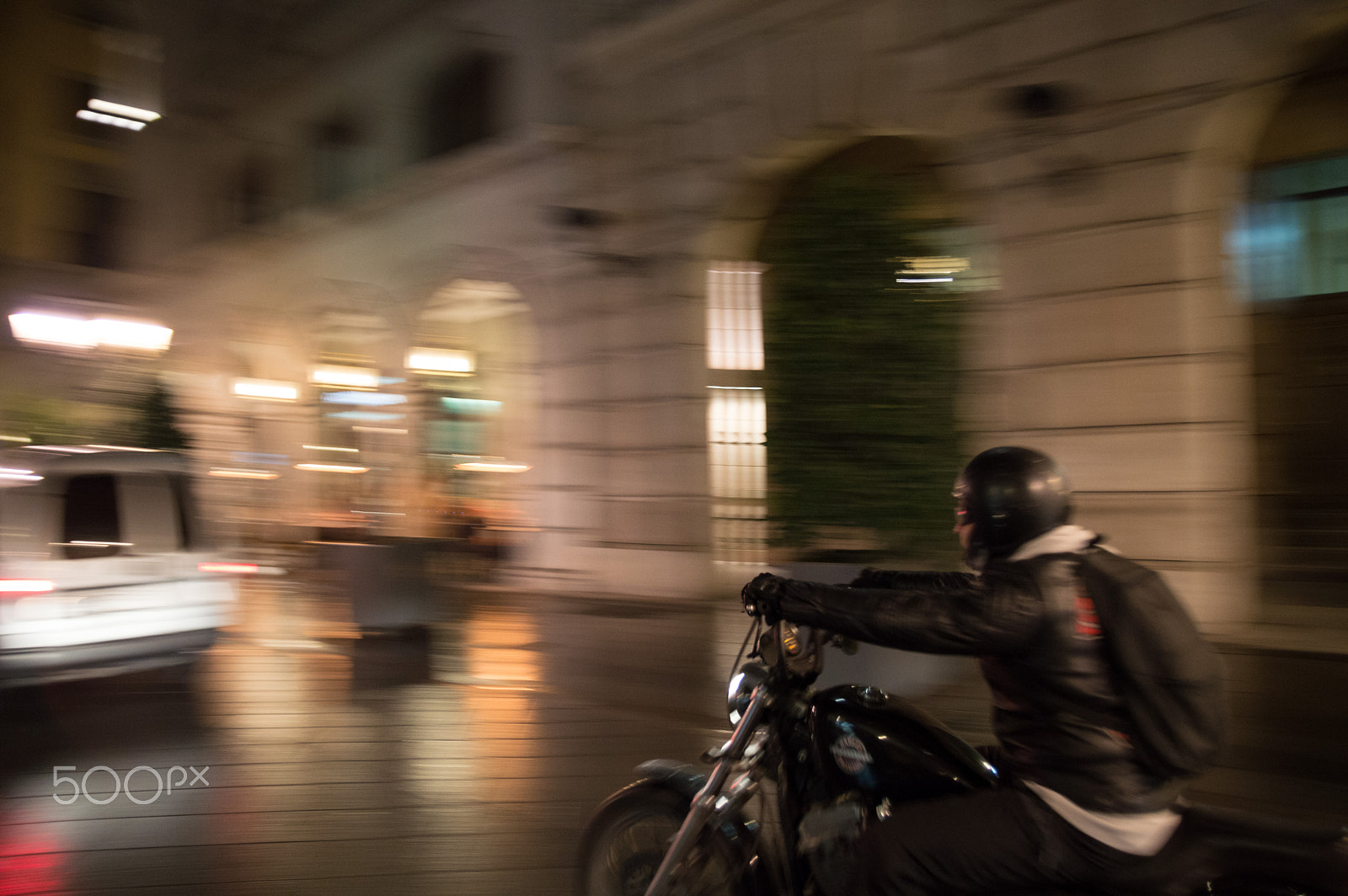 Sigma 17-50mm F2.8 EX DC OS HSM sample photo. Biker in the night photography