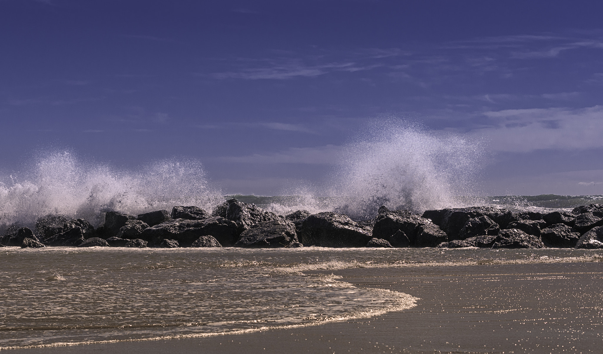 Nikon D300 sample photo. The sea and the rocks. photography