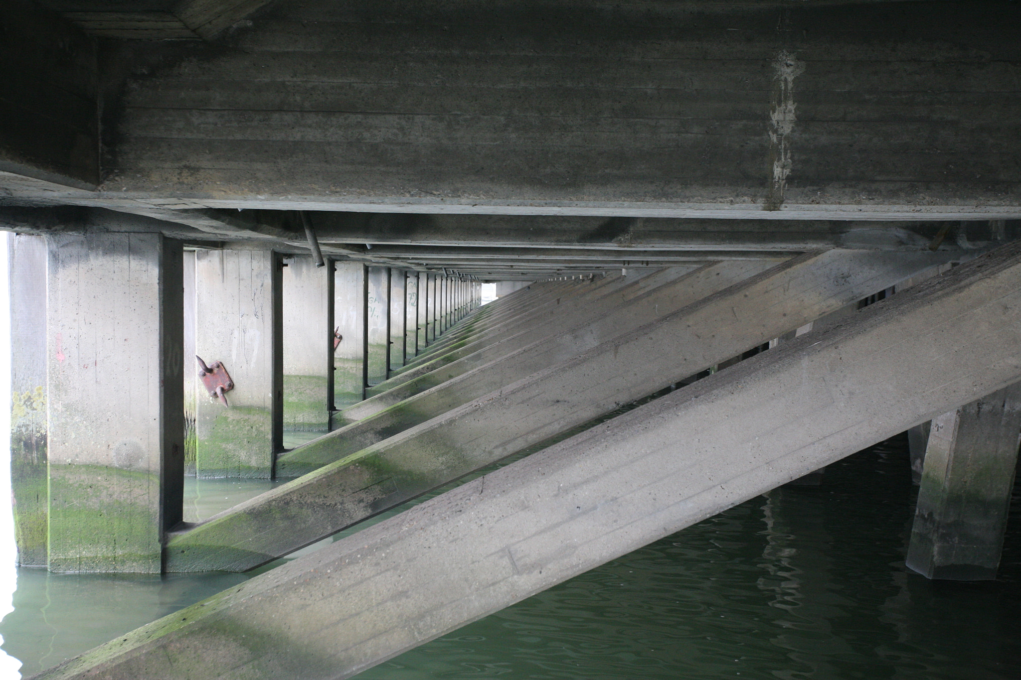 Canon EOS 5D sample photo. Understructure harbor jetty photography