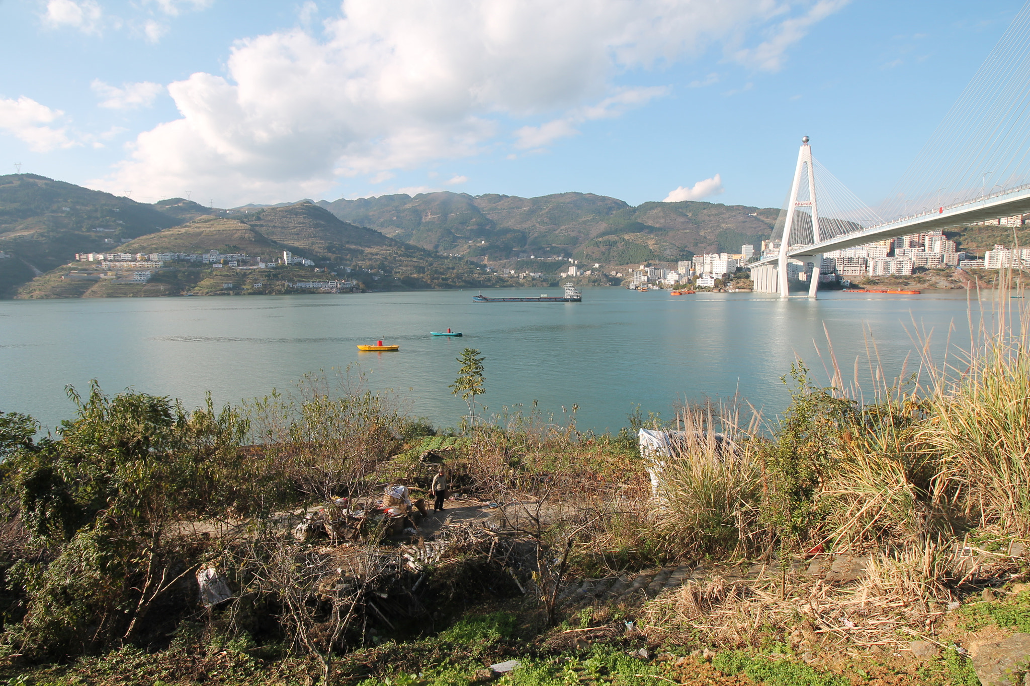 Canon EOS 1100D (EOS Rebel T3 / EOS Kiss X50) sample photo. Badong changjiang bridge (badong, china) photography