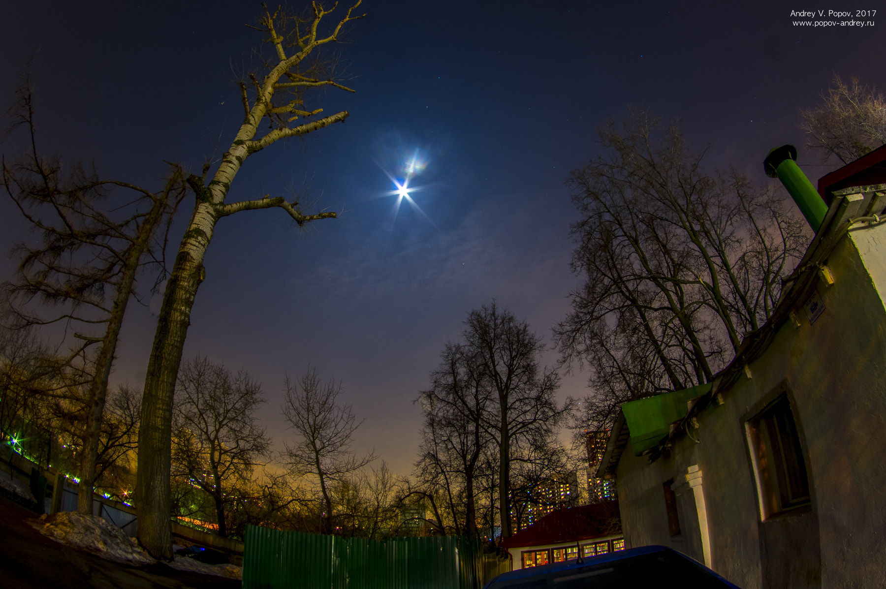 Pentax K-3 + Pentax smc DA 10-17mm F3.5-4.5 ED (IF) Fisheye sample photo. Moscow nightscape #3 photography