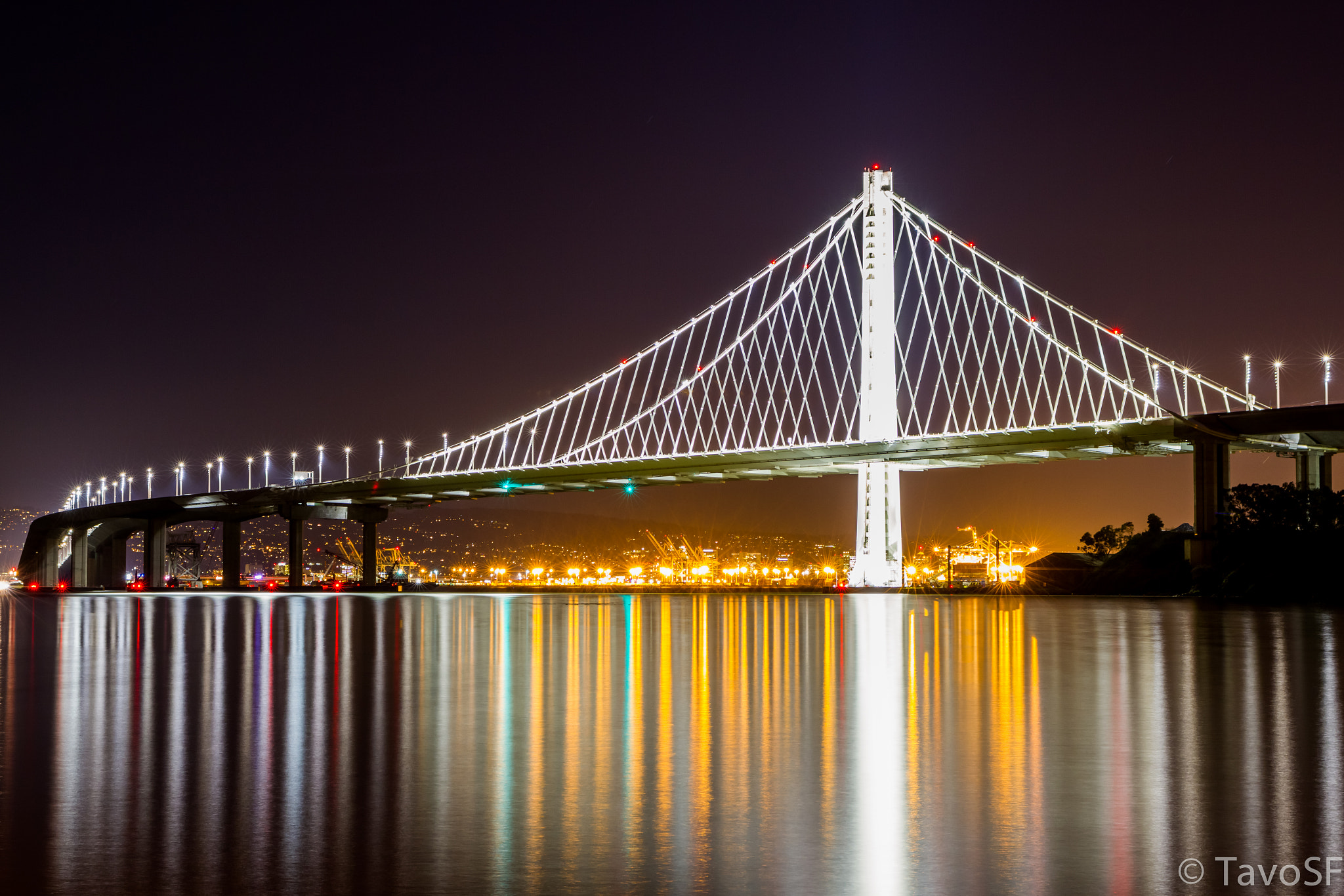 Canon EOS 7D + Sigma 24-70mm F2.8 EX DG Macro sample photo. Bay bridge photography