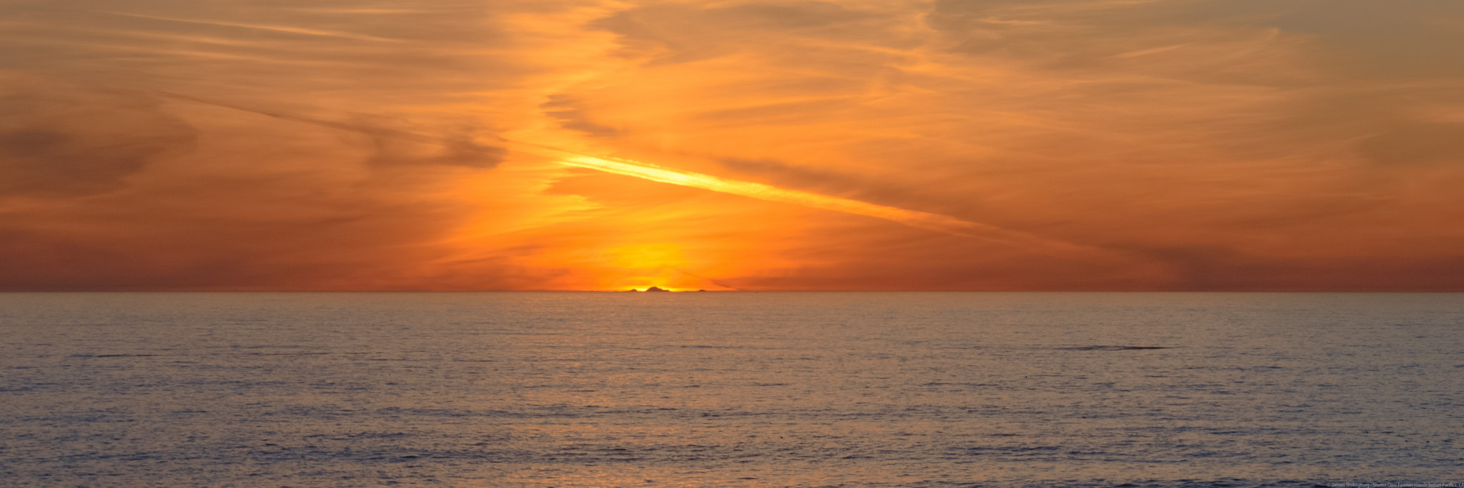 Nikon D5300 sample photo. Pacific ocean sunset layered clouds photography