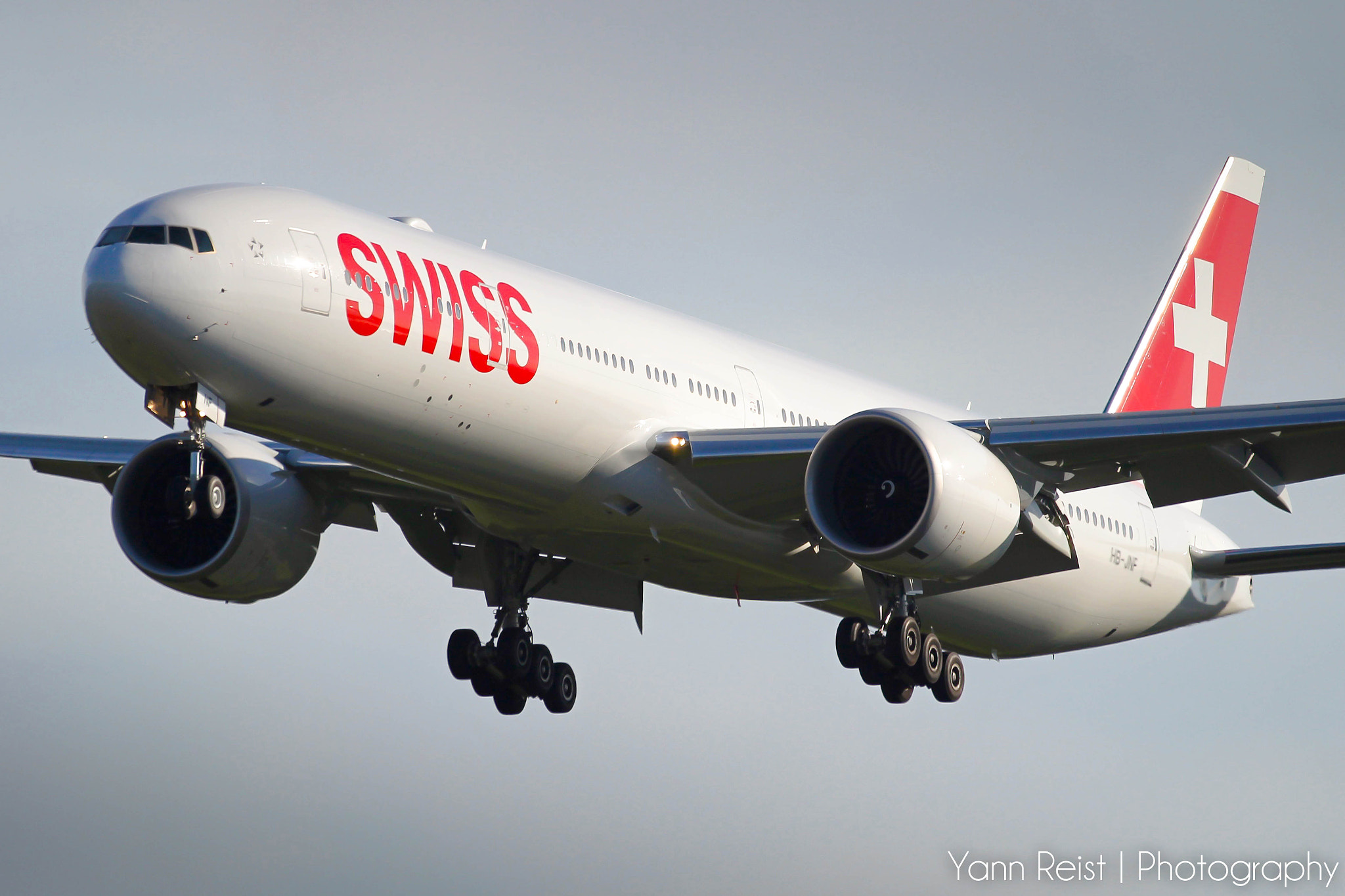 Canon EF 100-400mm F4.5-5.6L IS USM sample photo. Swiss - boeing 777-3de(er) - hb jnf photography