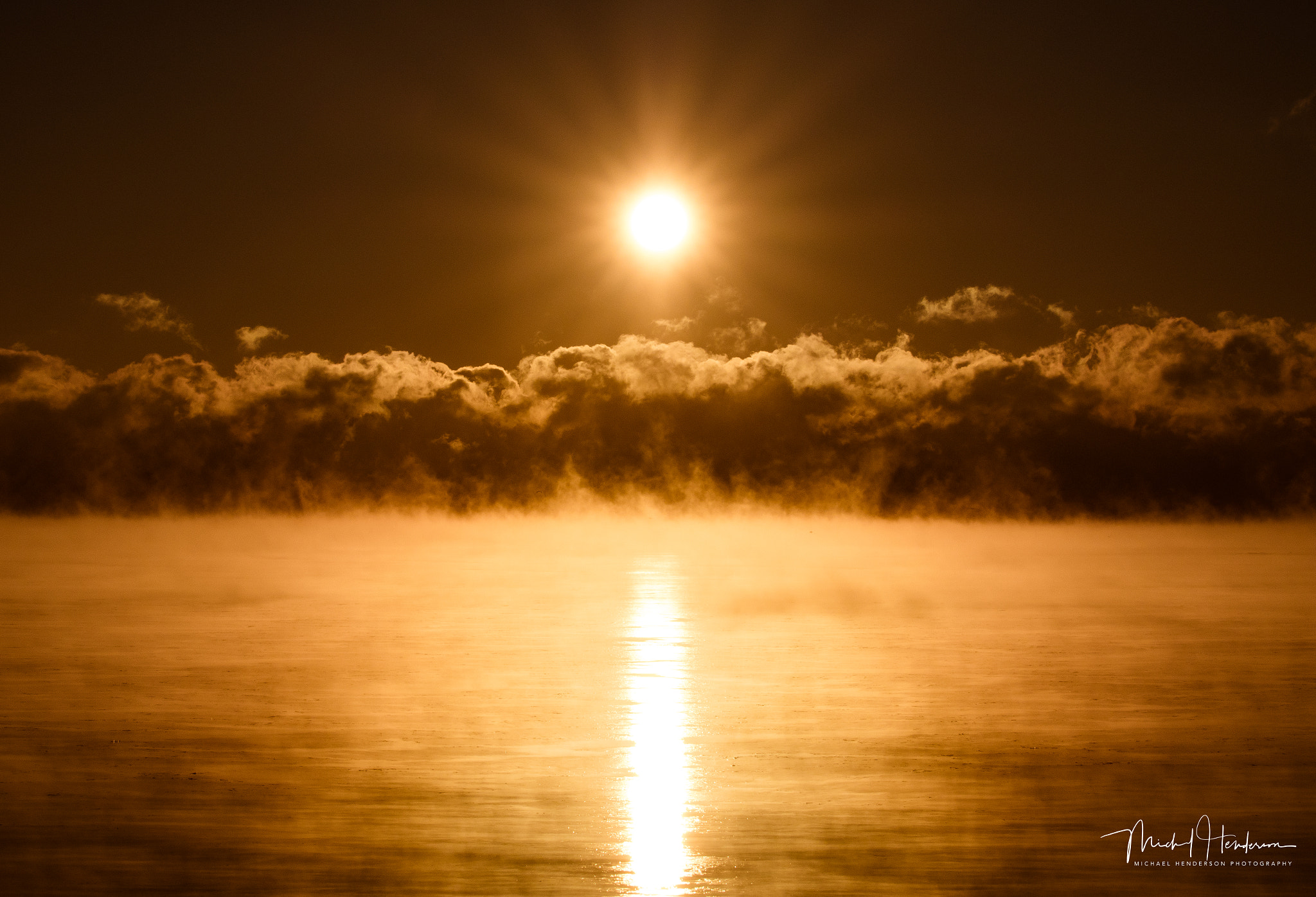 Canon EOS 80D + Sigma 50-200mm F4-5.6 DC OS HSM sample photo. Sea smoke sunrise photography