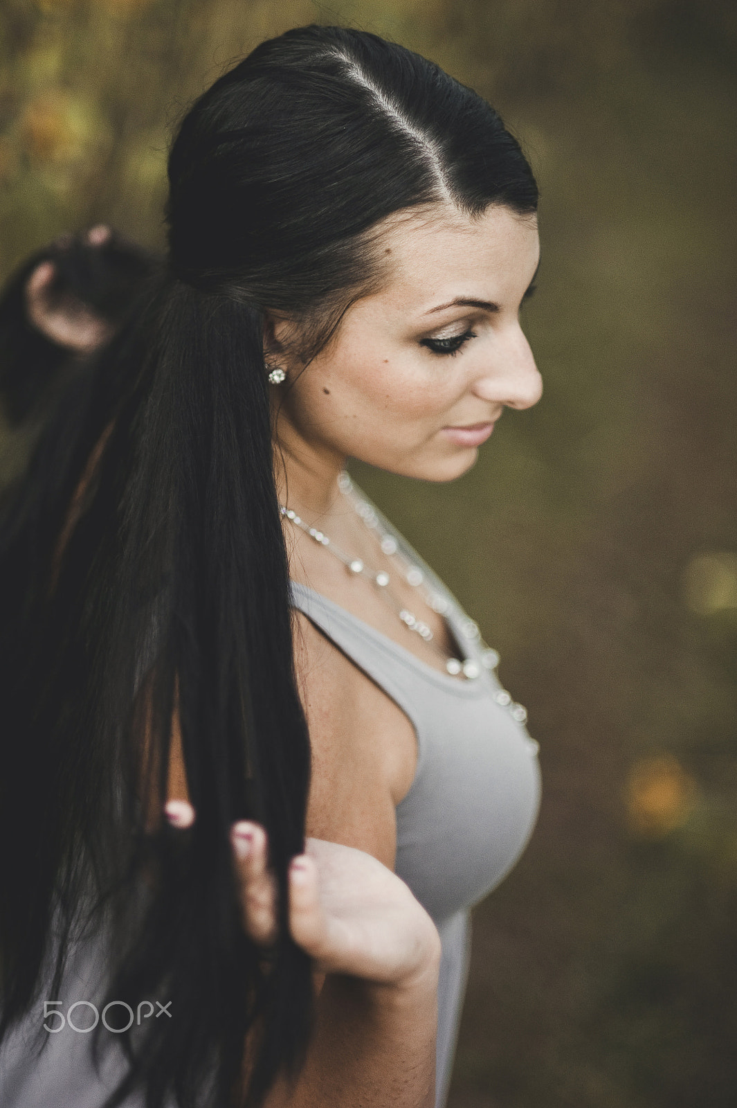 Nikon D700 + Nikon AF Nikkor 85mm F1.8D sample photo. Amber in the sunflowers photography