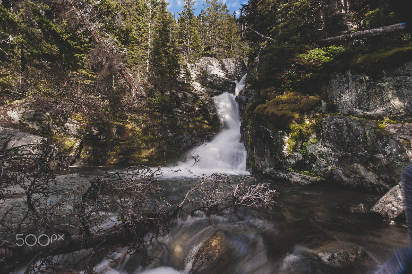 Nikon D700 + Sigma 12-24mm F4.5-5.6 II DG HSM sample photo. Montana falls photography