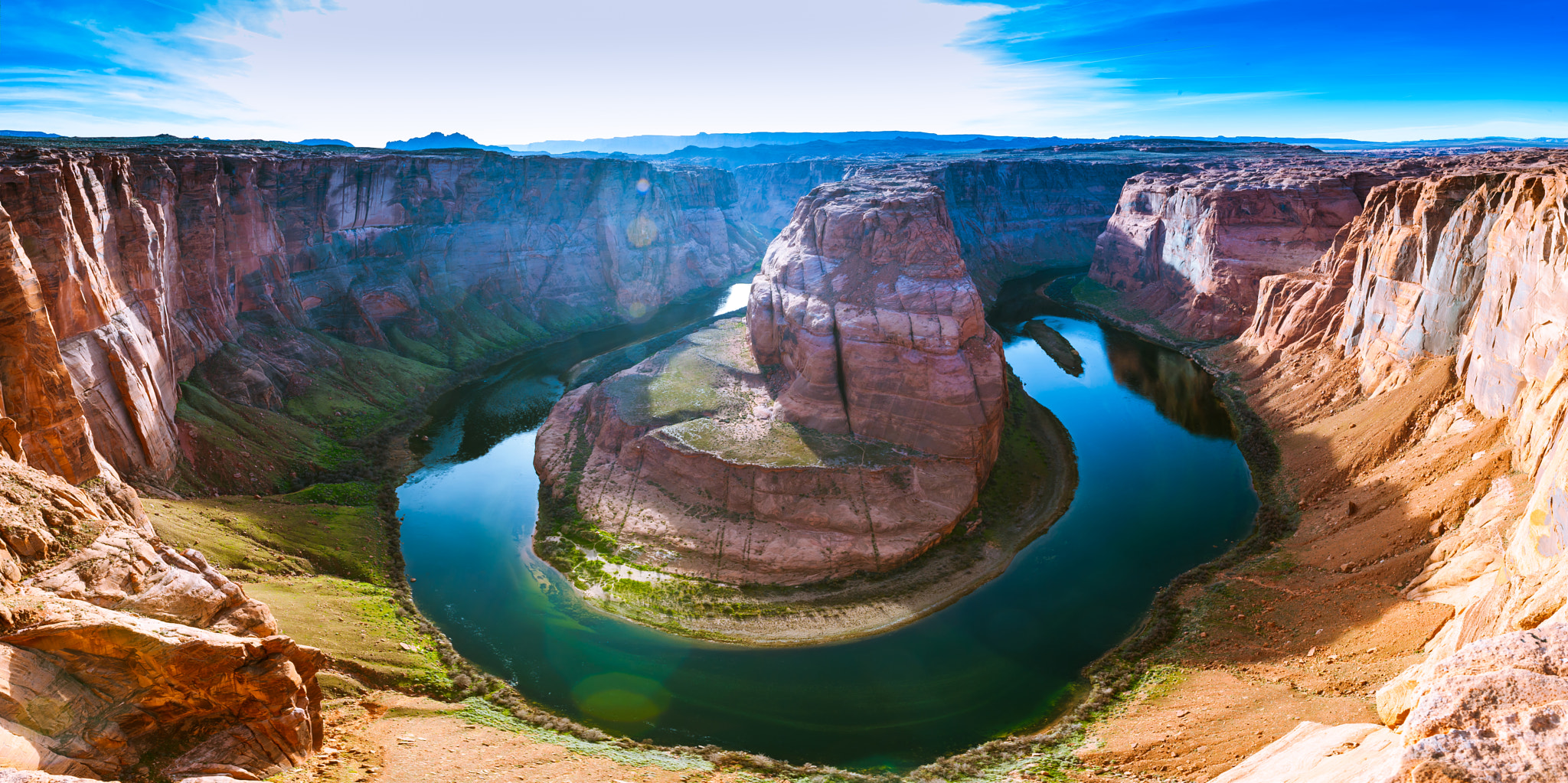 Nikon D3 sample photo. Horseshoe bend panorama photography
