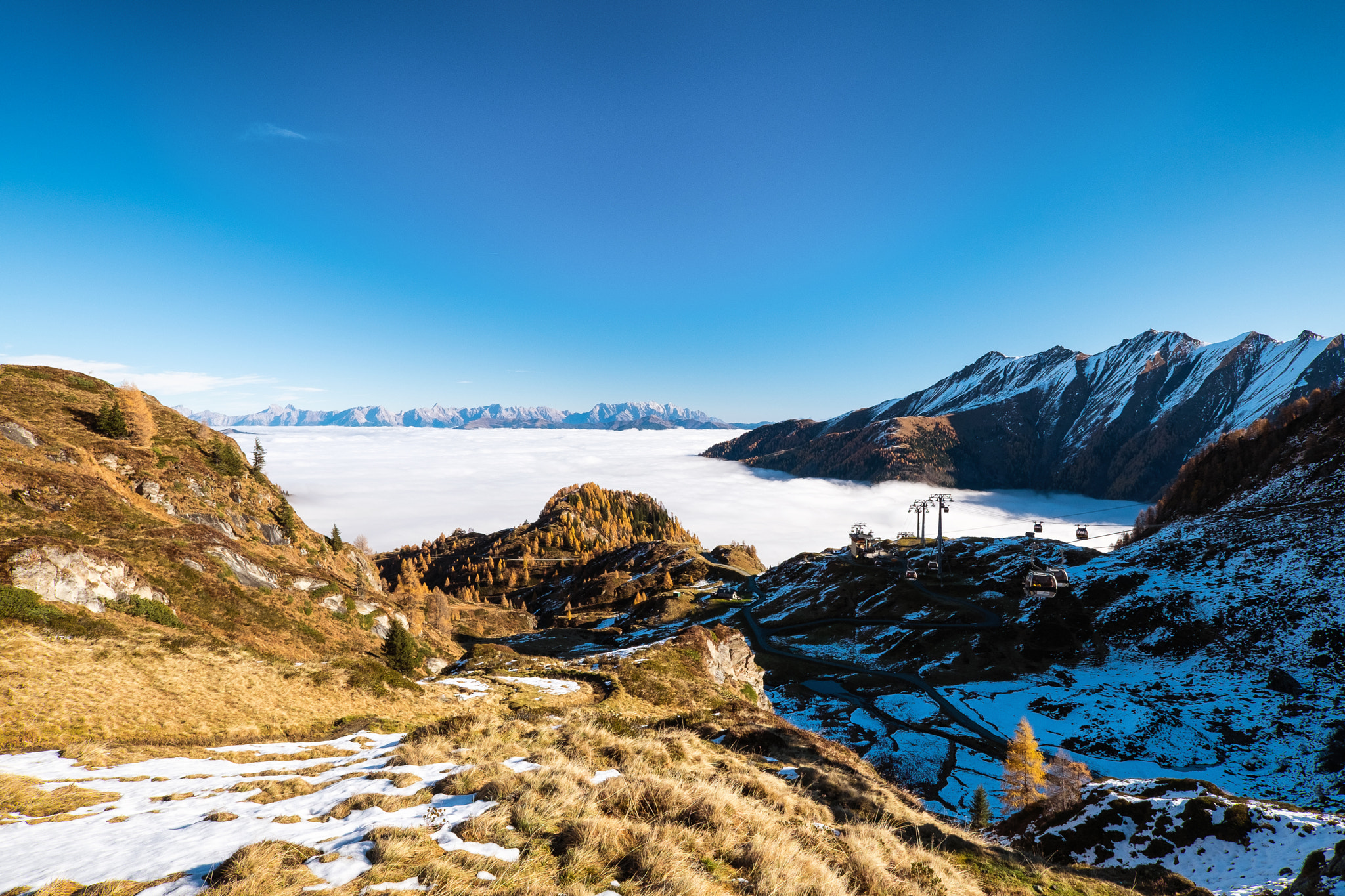 Fujifilm X-T1 + ZEISS Touit 12mm F2.8 sample photo. Autumn inversion over the valley photography