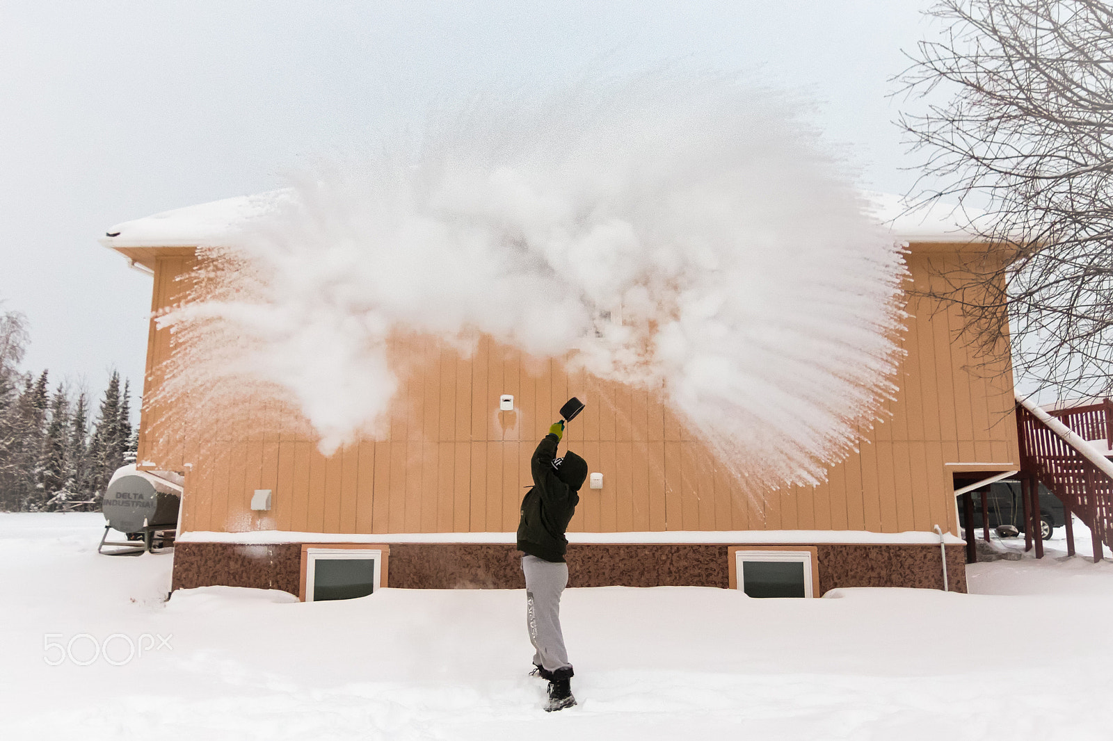 Canon EOS 7D Mark II sample photo. Boiling water at -40 f photography