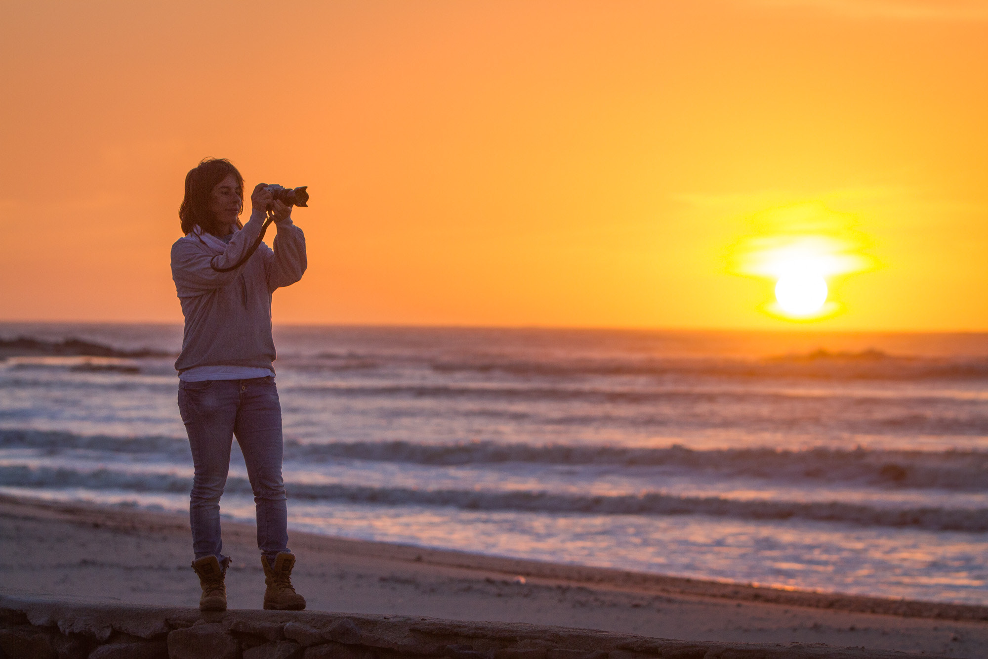 Canon EF 70-200mm F2.8L IS USM sample photo. Me at the skeleton coast photography