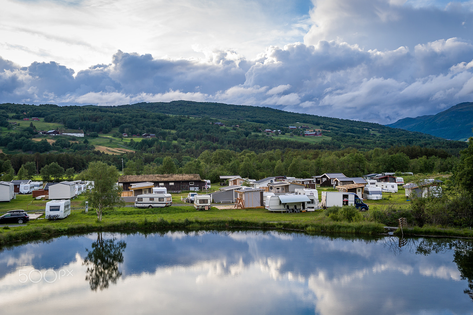 Nikon D3S sample photo. Calm evening at norway camping photography