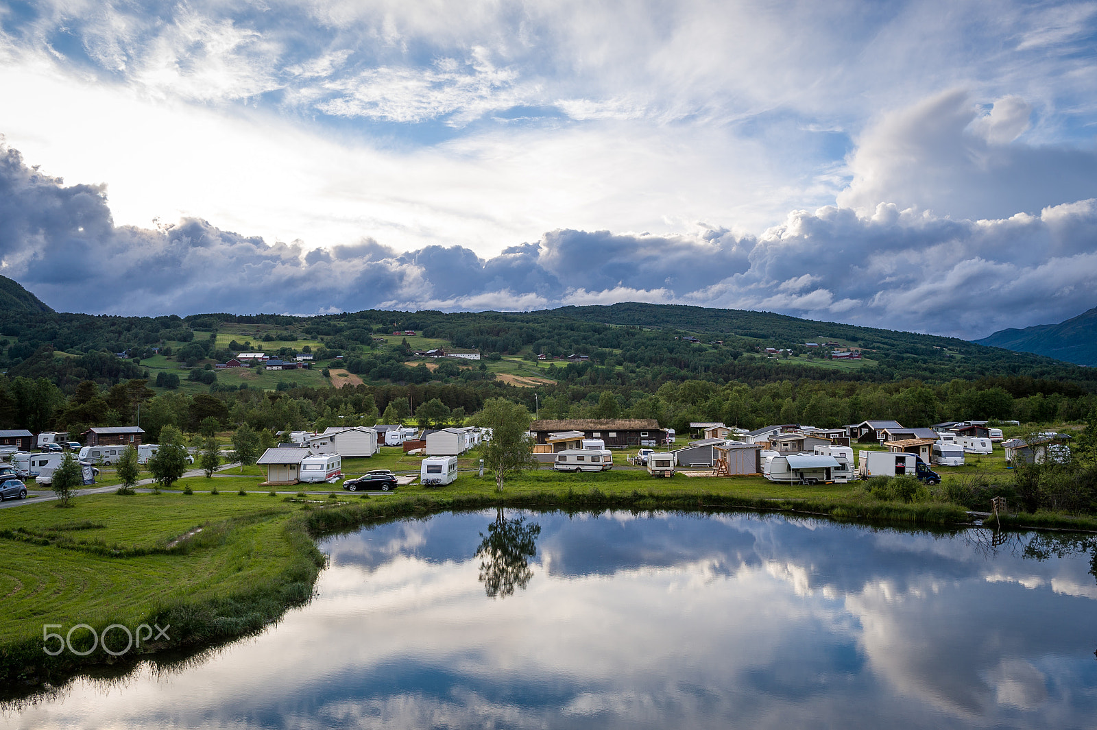 Nikon D3S sample photo. Norwegian camping at lake photography