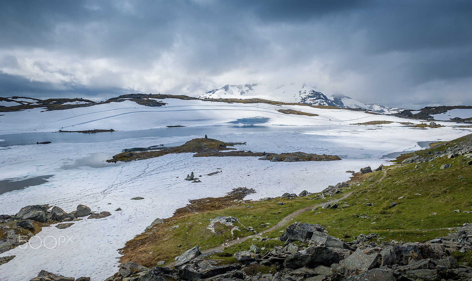 Nikon D3S sample photo. Snowy mountain plateau, sognefjellet, norway photography