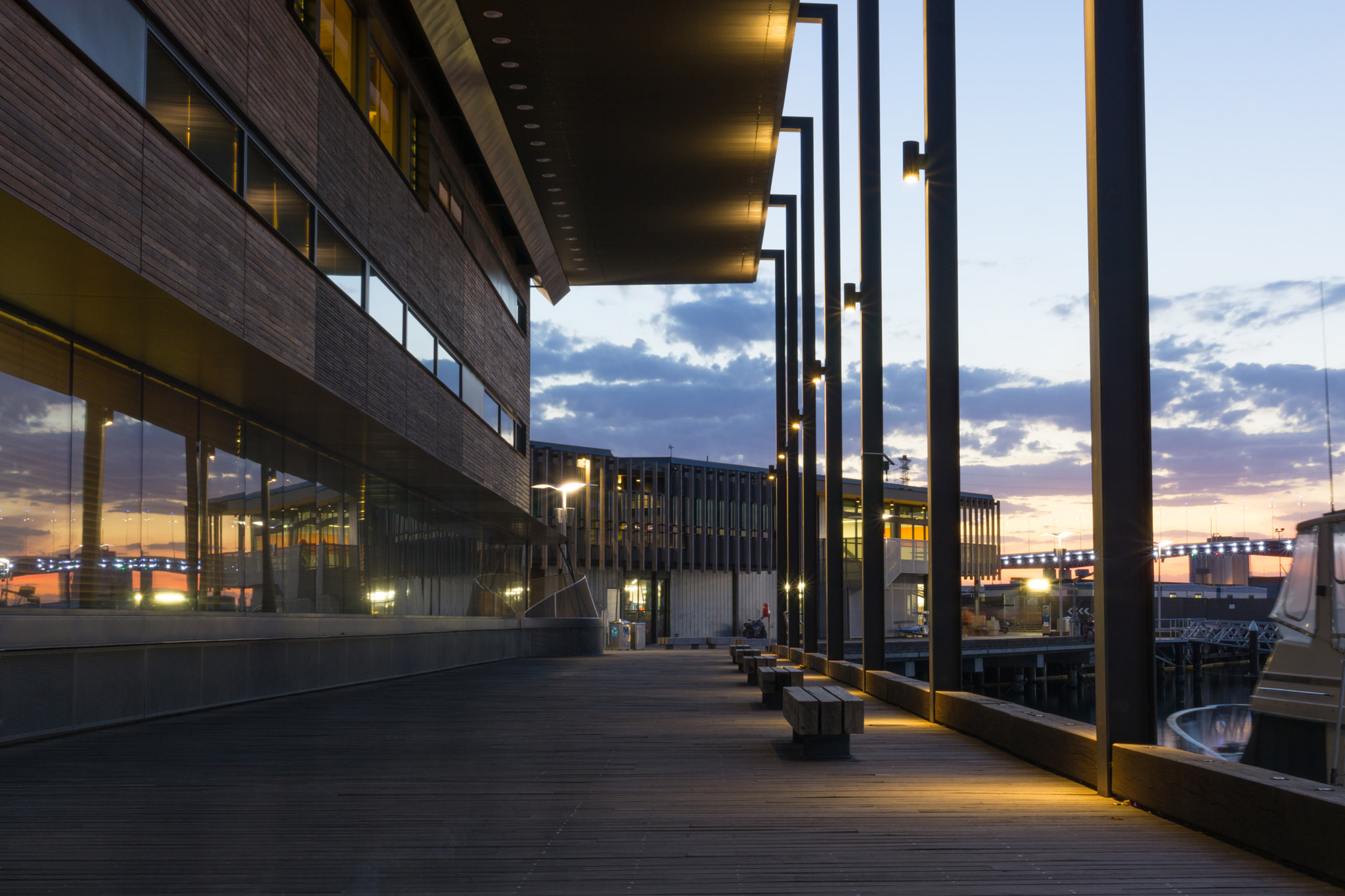 Sony a6000 + Sigma 30mm F2.8 EX DN sample photo. Library at the dock, melbourne photography