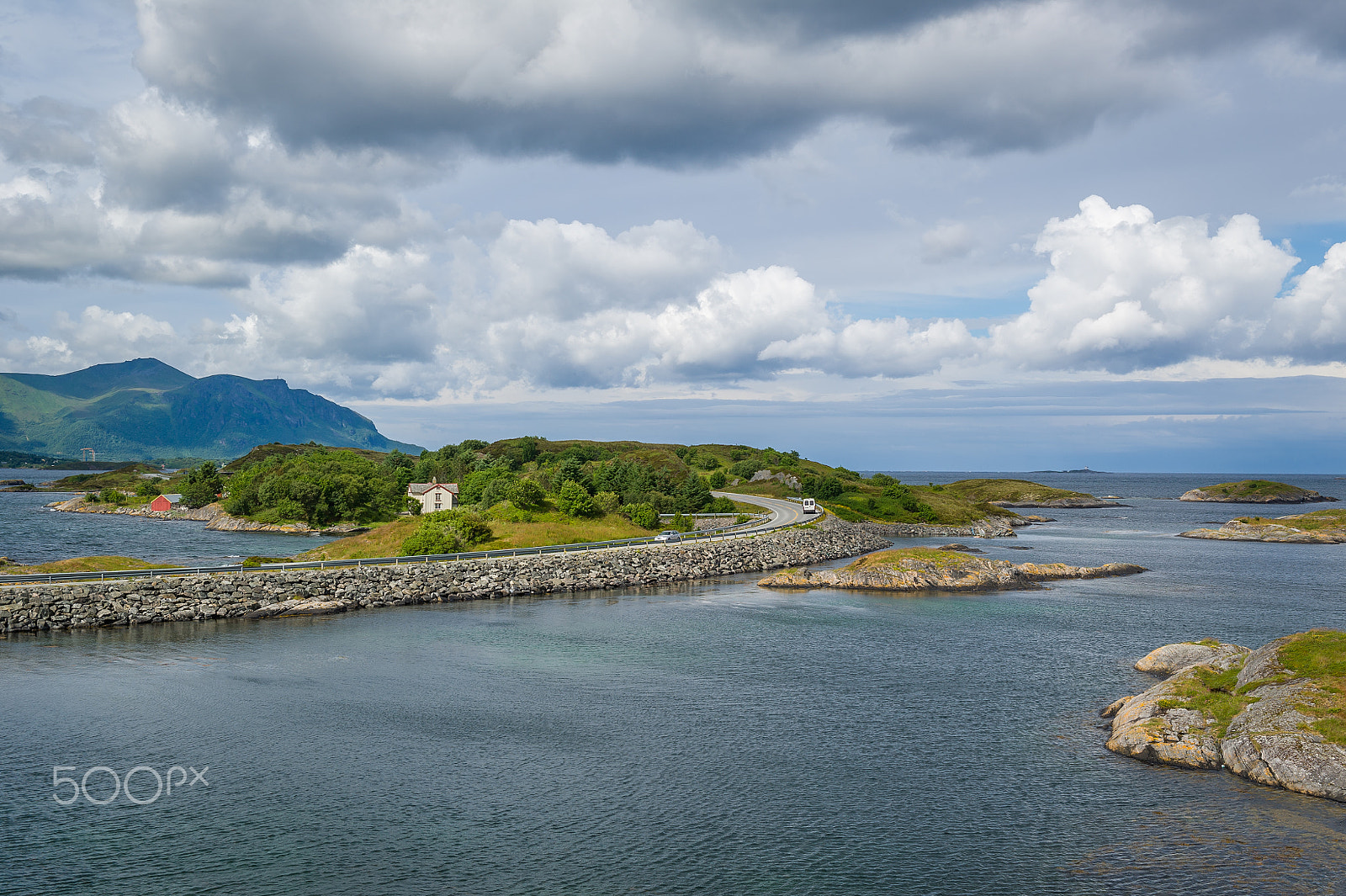 Nikon D3S sample photo. Norwegian nature at atlantic road. photography