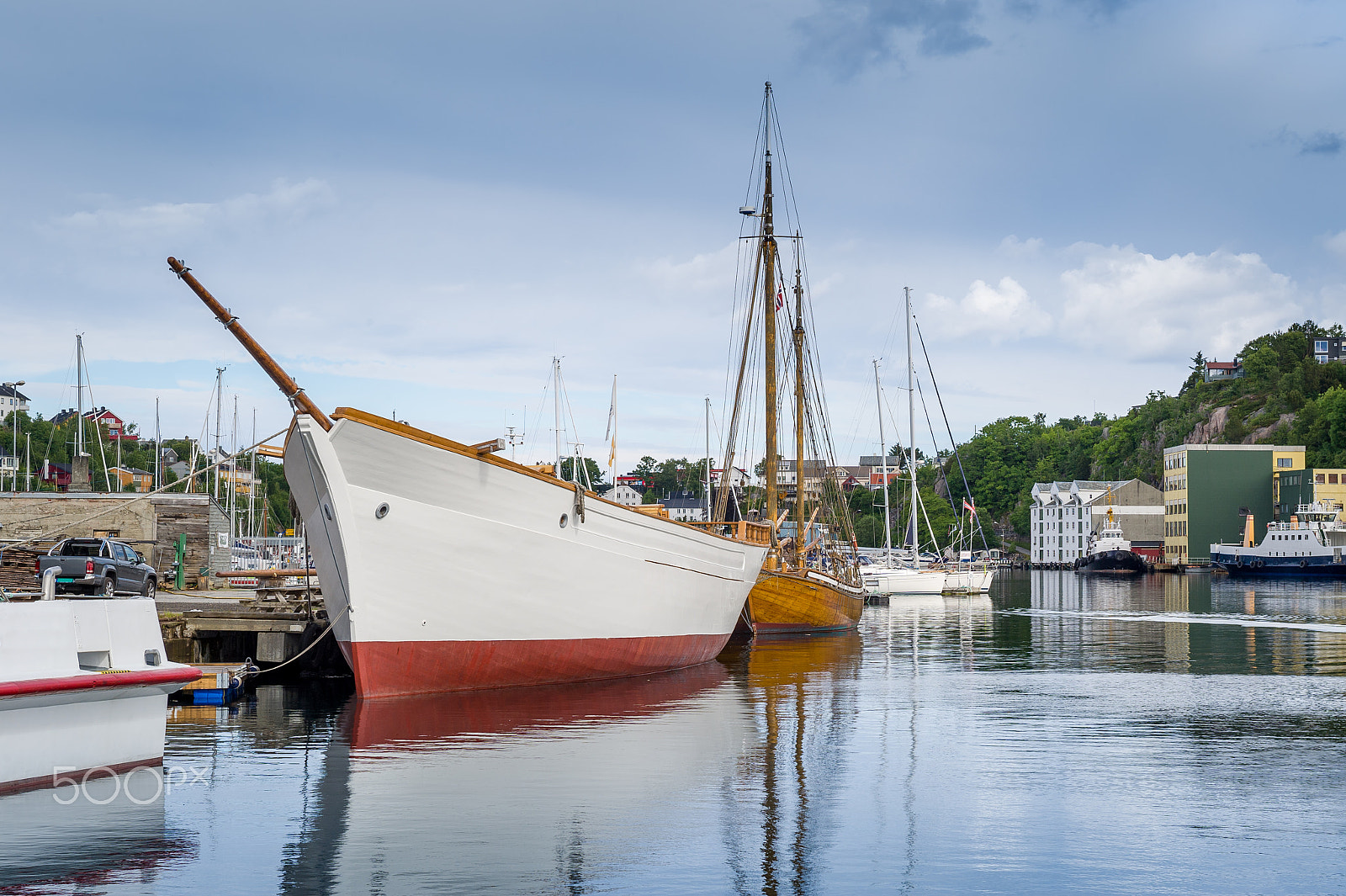 Nikon D3S sample photo. Kristiansund harbor, norway photography