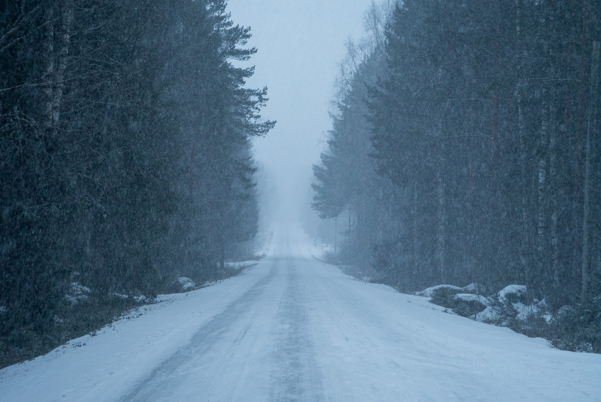 Sony a7S + Sony FE 24-240mm F3.5-6.3 OSS sample photo. Blizzard photography