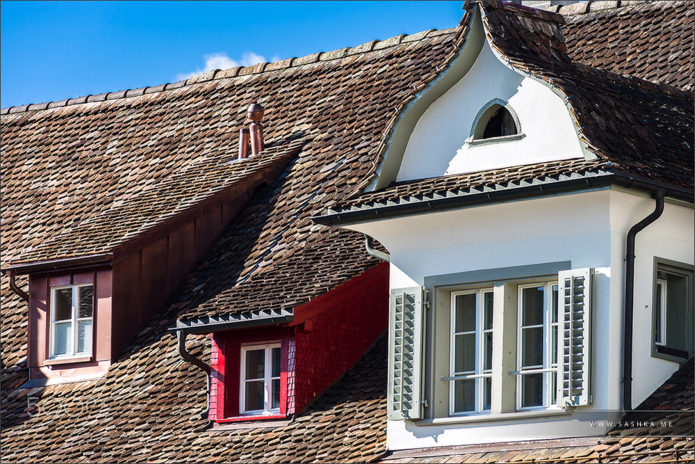 Sony a99 II sample photo. Classic city architecture of switzerland street view photography