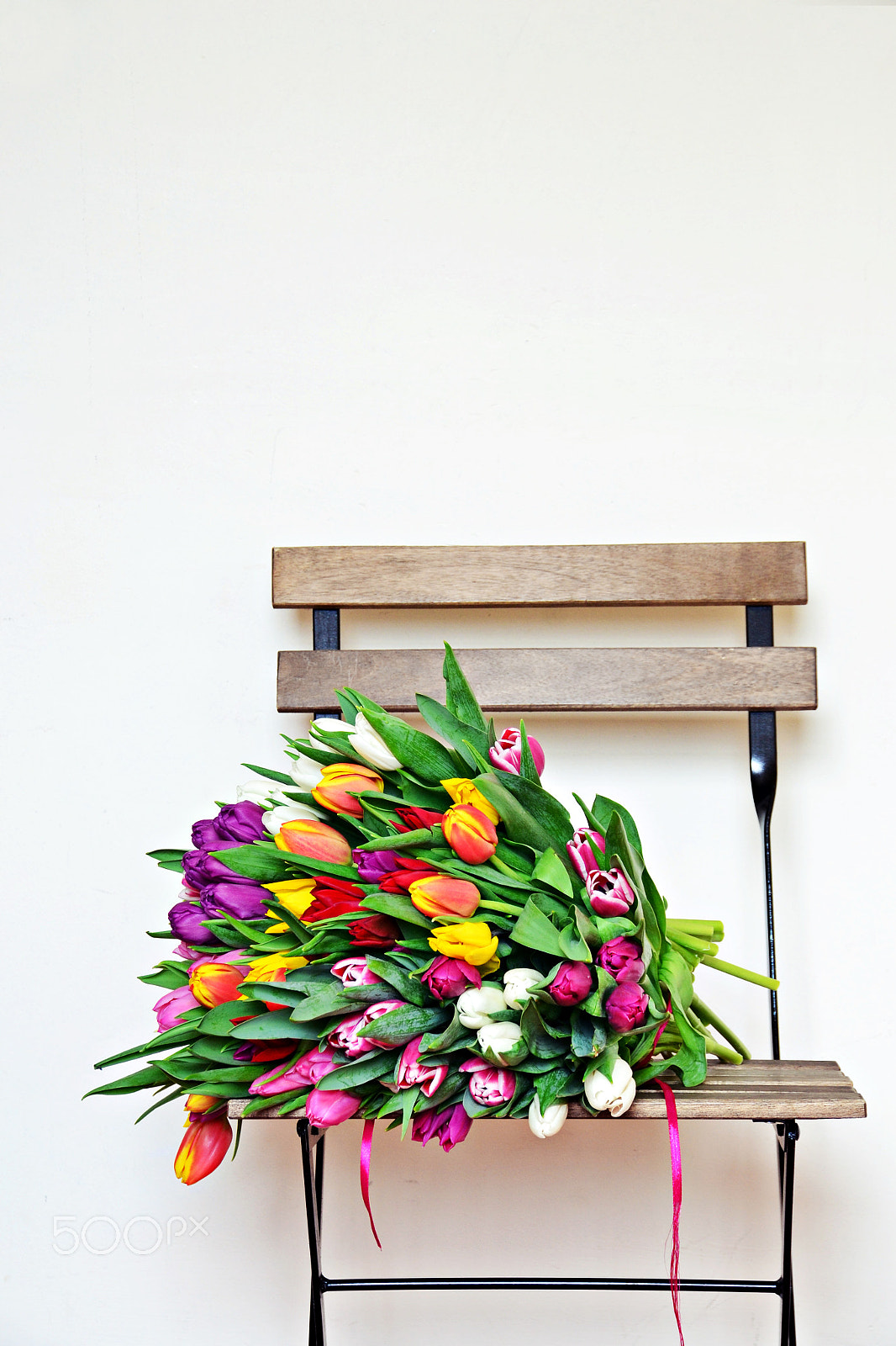 Nikon D3100 sample photo. Bouquet of tulips photography