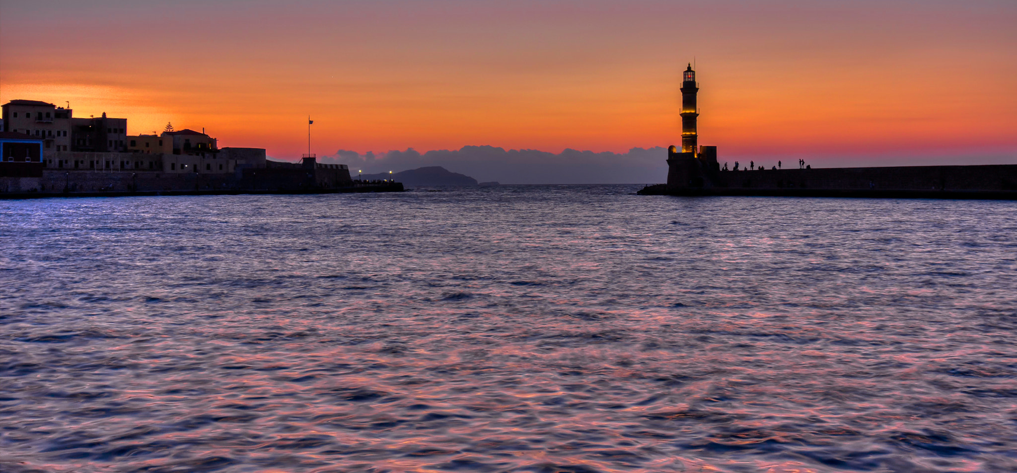 Canon EF-S 10-22mm F3.5-4.5 USM sample photo. Chania,lighthouse sunset photography
