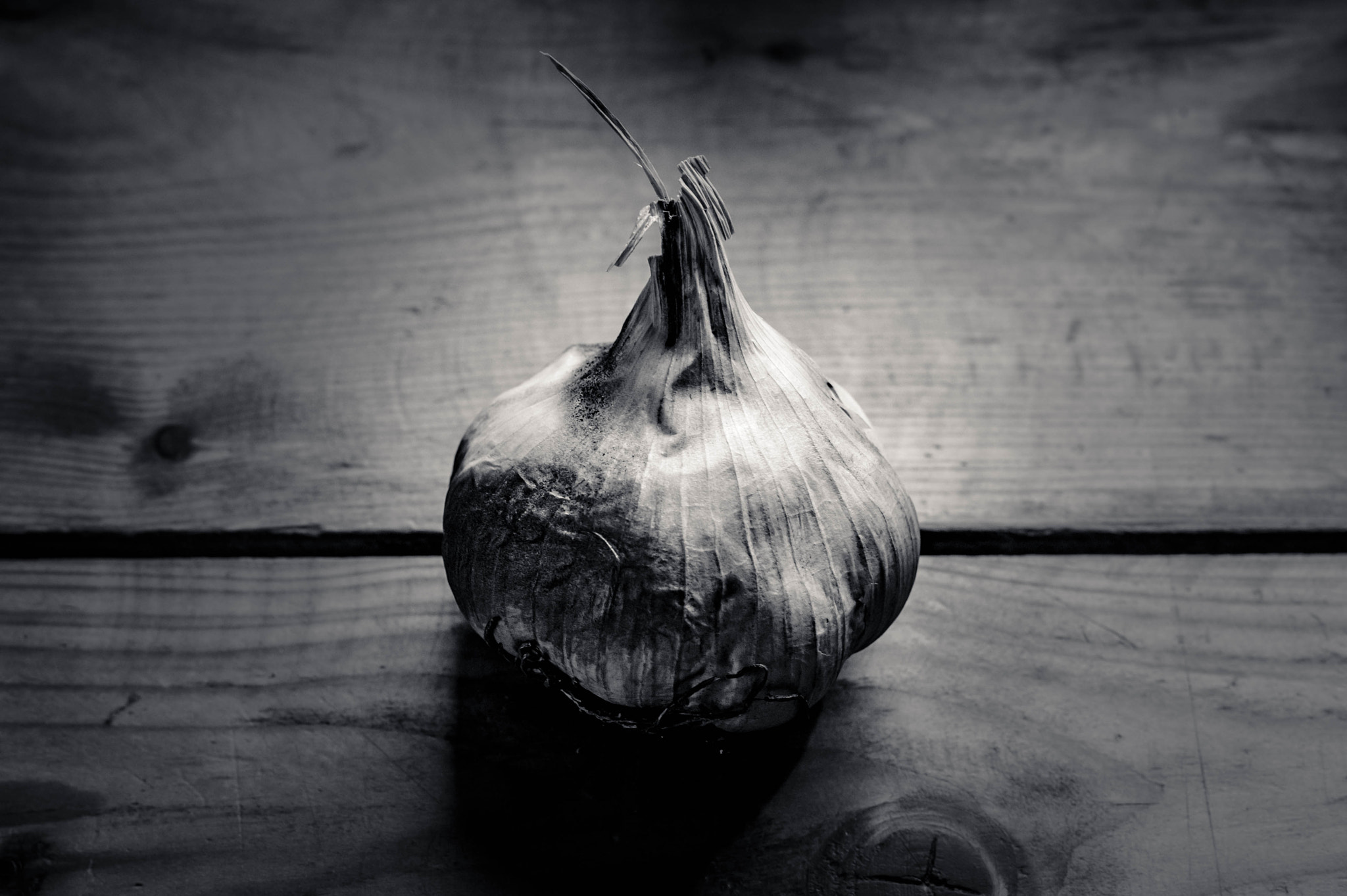Nikon Df + Nikon AF-S Nikkor 50mm F1.8G sample photo. Smoked garlic photography