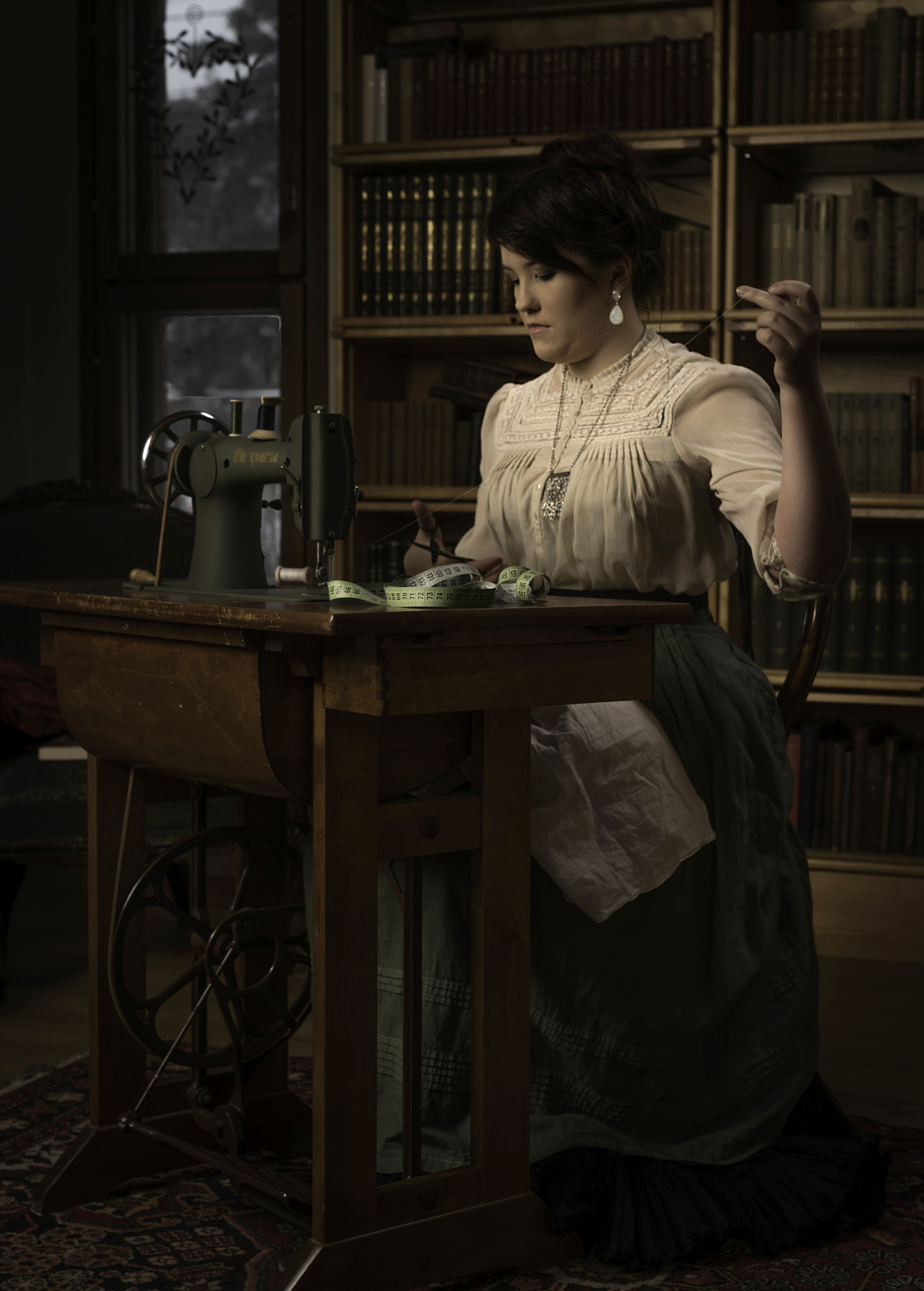 Nikon D810 + Sigma 50mm F1.4 DG HSM Art sample photo. Seamstress photography